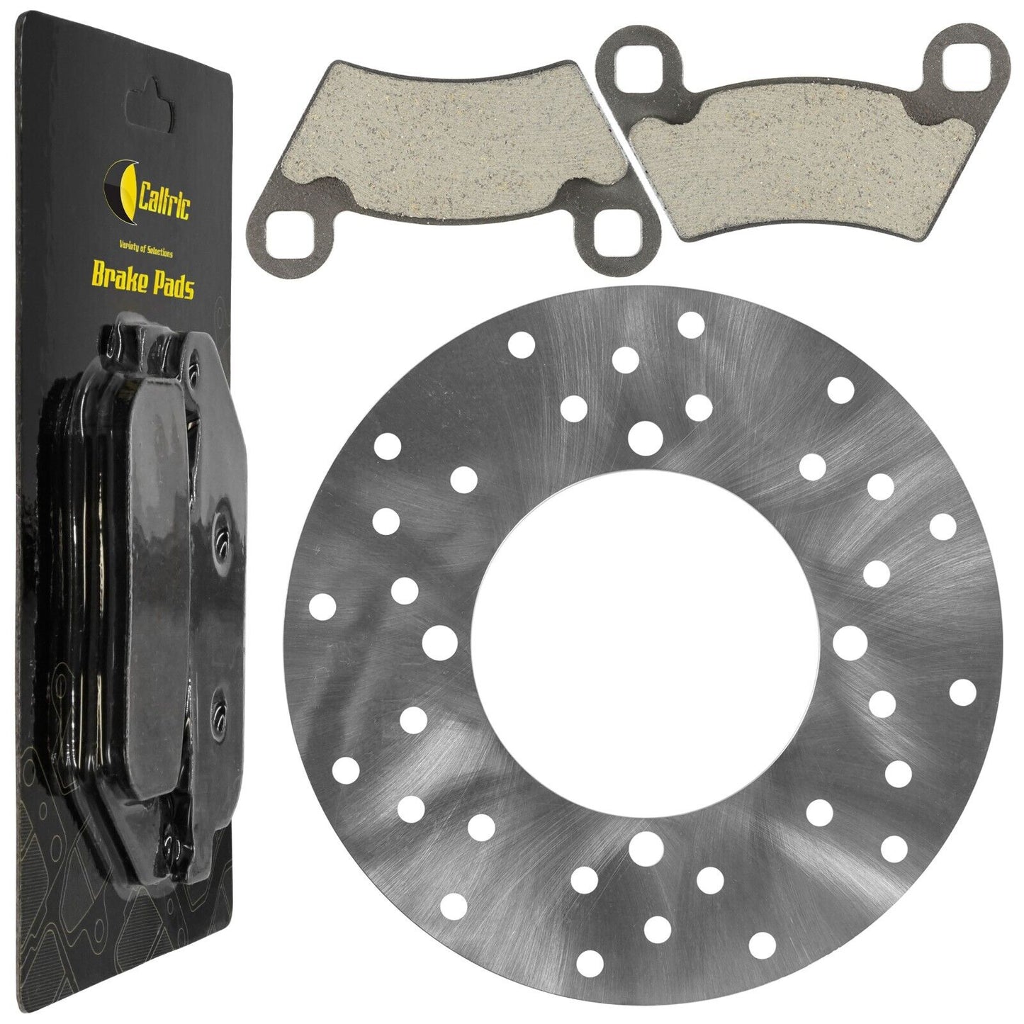 Rear Brake Disc Rotor w/ Pads for Polaris Ranger 500 2X4 4X4 2006 2007 2008-2019