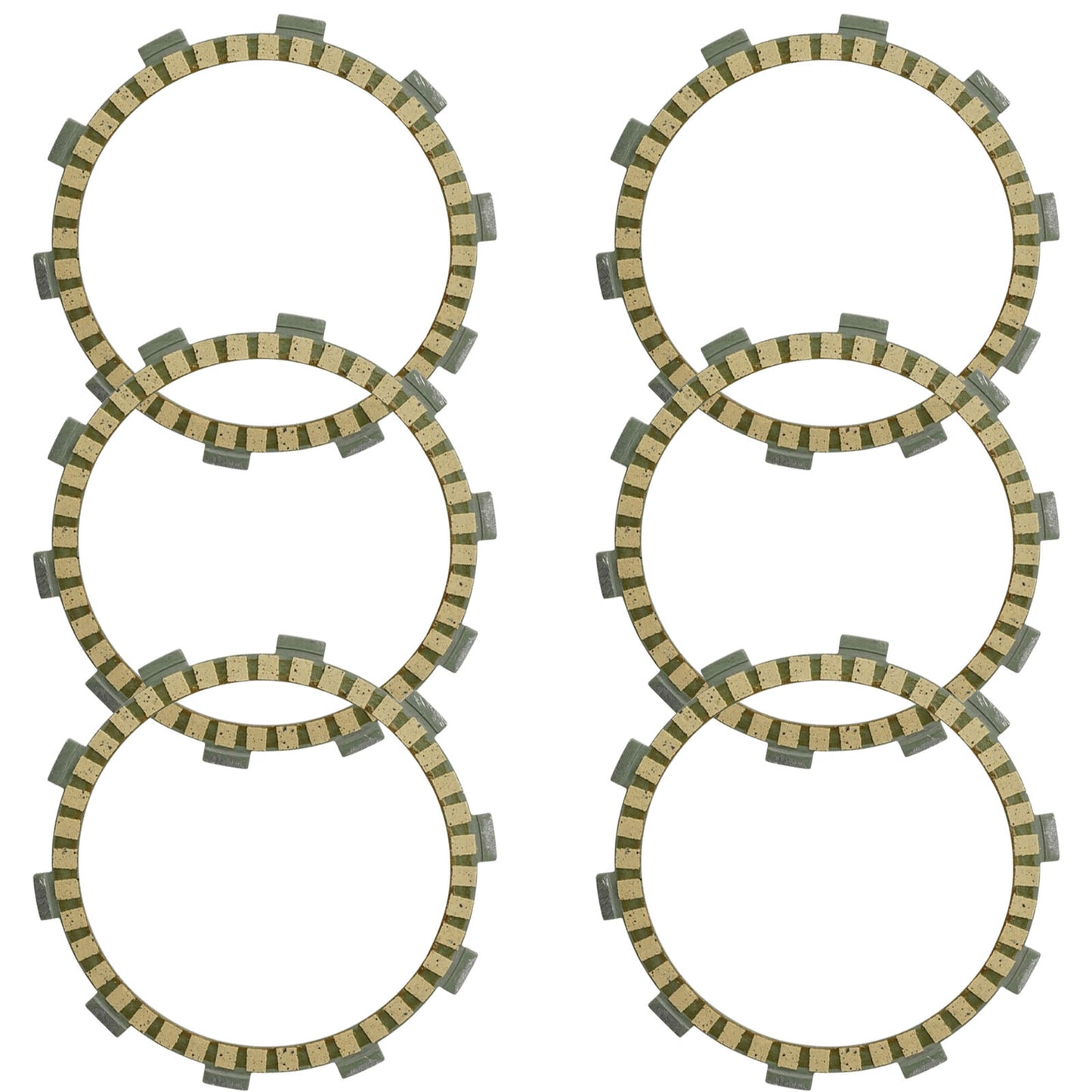 Caltric Clutch Friction Plates kit for Yamaha TTR225 TT-R225 1999 - 2004 /Qty 6