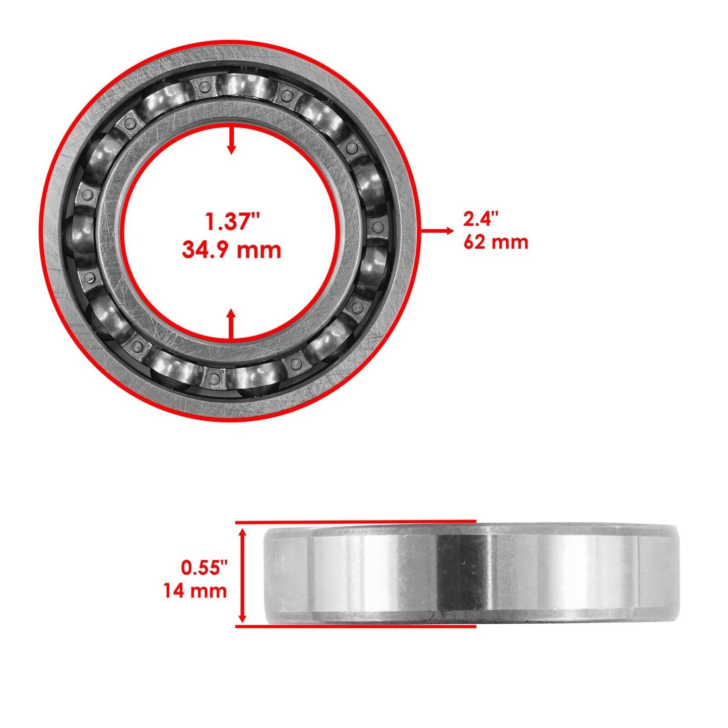 Rear Differential Bearing & Seals Kit For Kawasaki Bayou 400 KLF400B 4X4 93-99