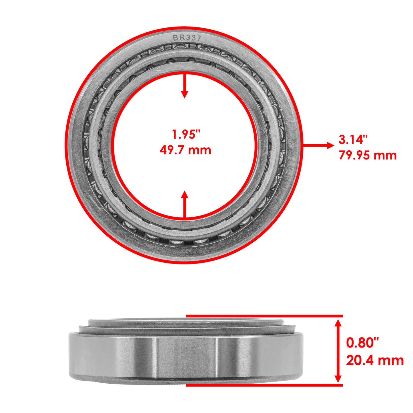 3610159 3514657 Rear Differential Seals & Bearings For Polaris RZR 800 2009-2014