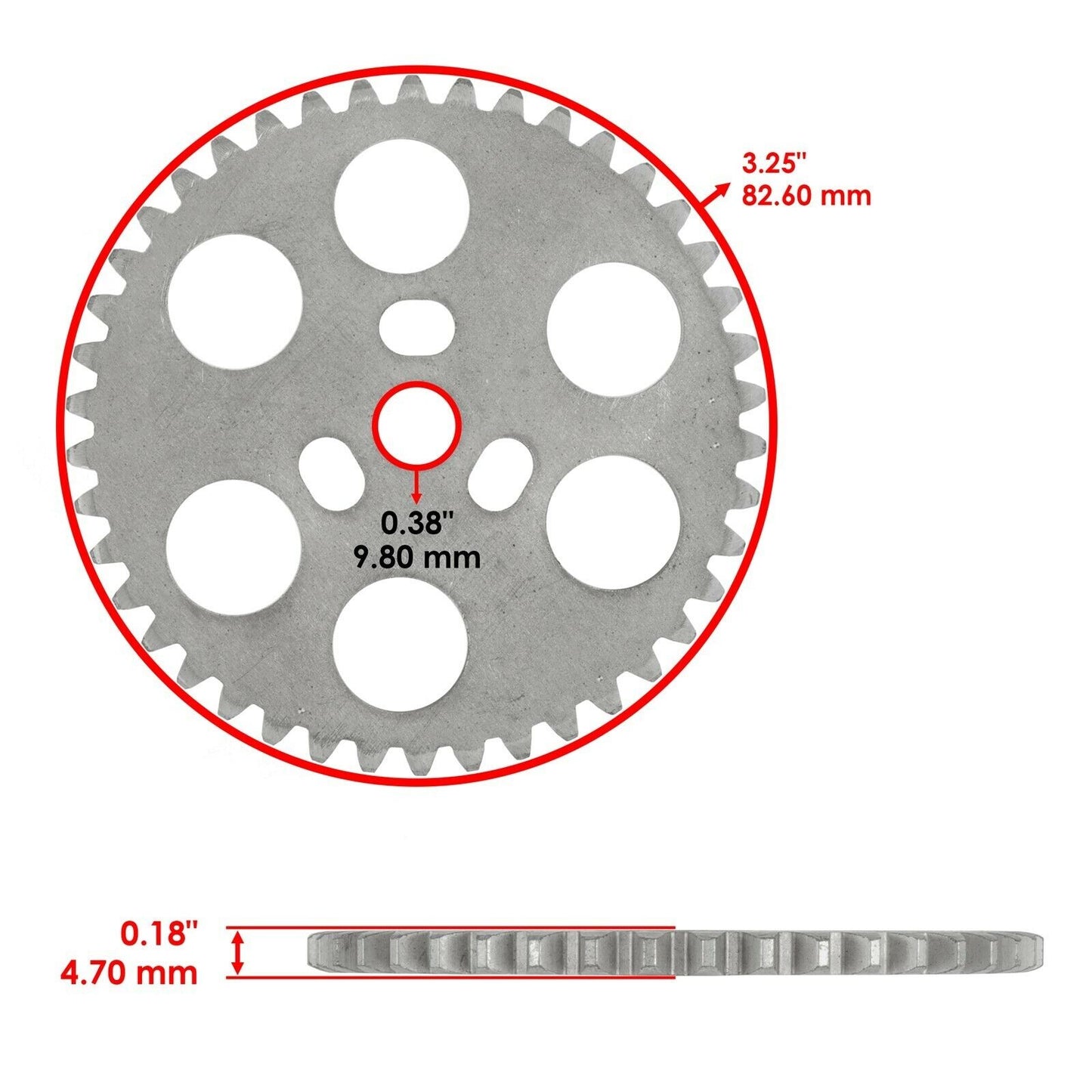 Timing Cam Chain w/ Gear For CanAm 420297068 420297067 420254438 420254435