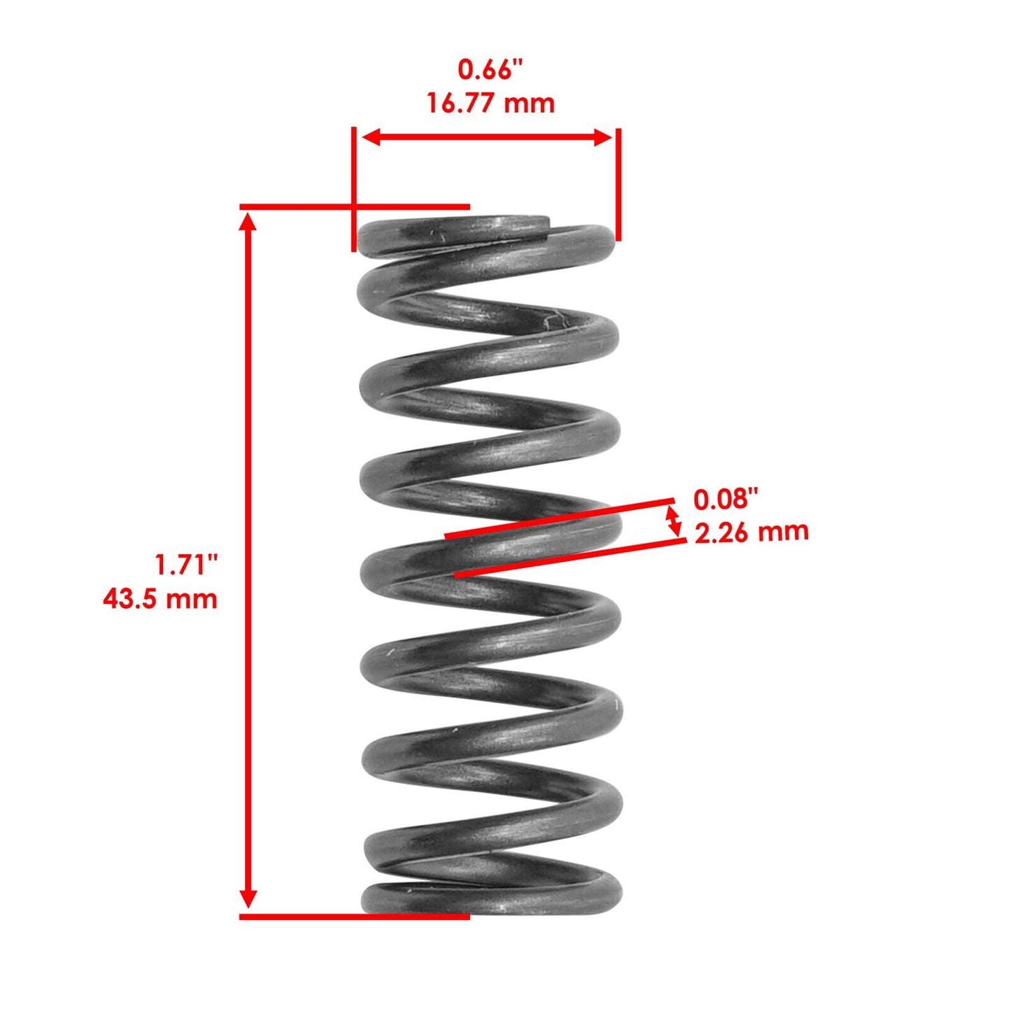 Caltric 90501-23141 9050123141 Clutch Spring Compression For Yamaha QTY 6