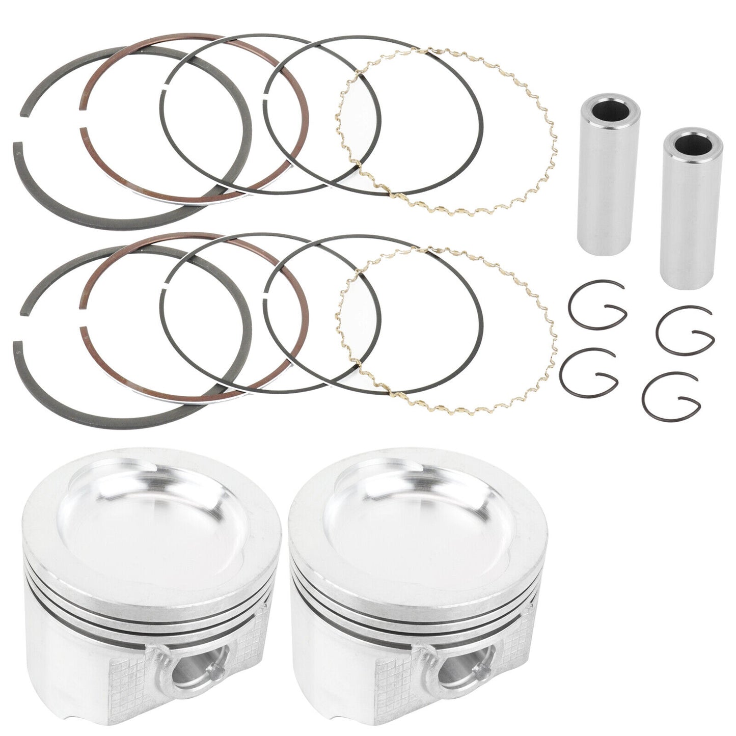 2 Cast Aluminium Cylinder Piston Kit for Polaris Ranger XP 700 EFI 2005-2008