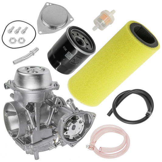 Caltric Air Filter Kit W/Carburetor For Yamaha Rhino 660 YXR660 2004-2006