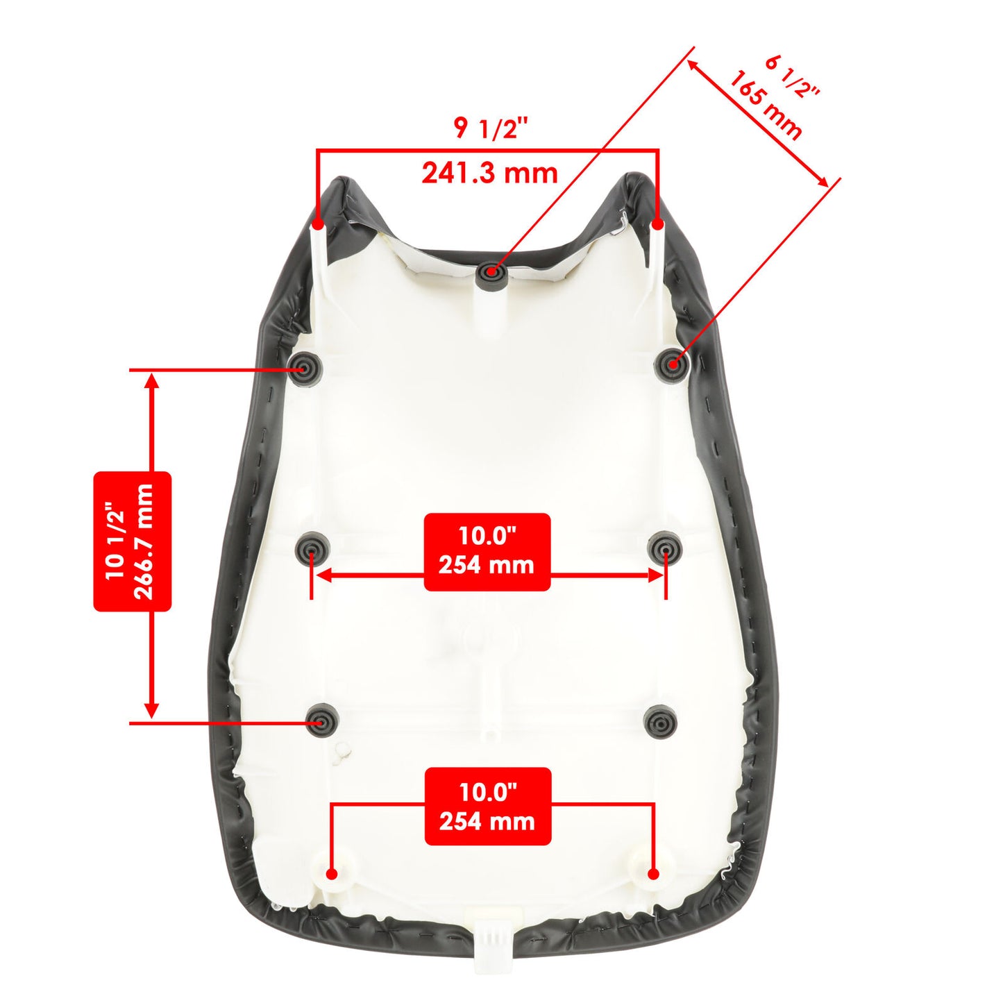 Complete Seat Black for Yamaha Grizzly 700 YFM700F 4X4 2007 2008 2009 2010 2011