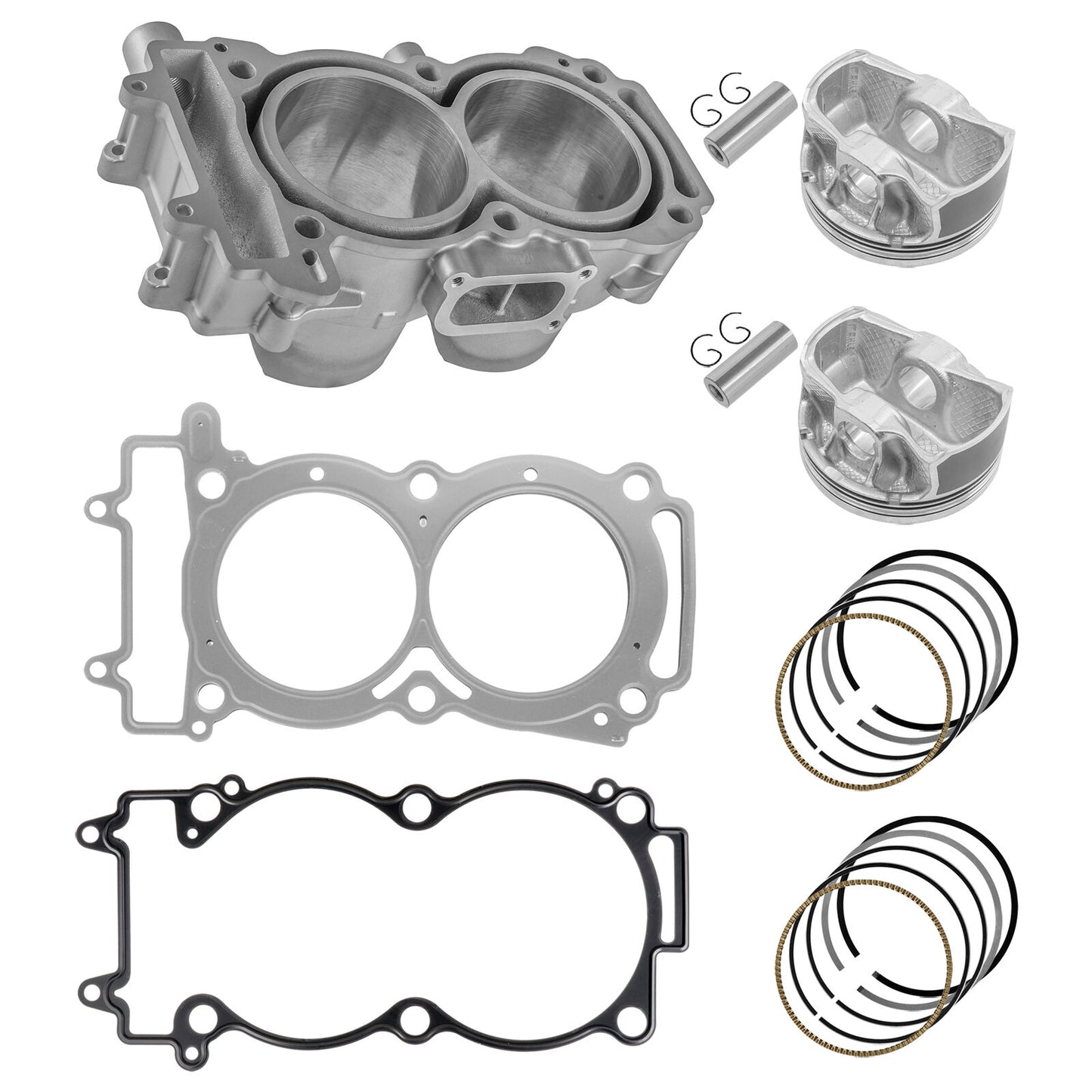 Caltric Cylinder Piston Ring Gasket Kit For Polaris Ranger Crew 900 2014-2016