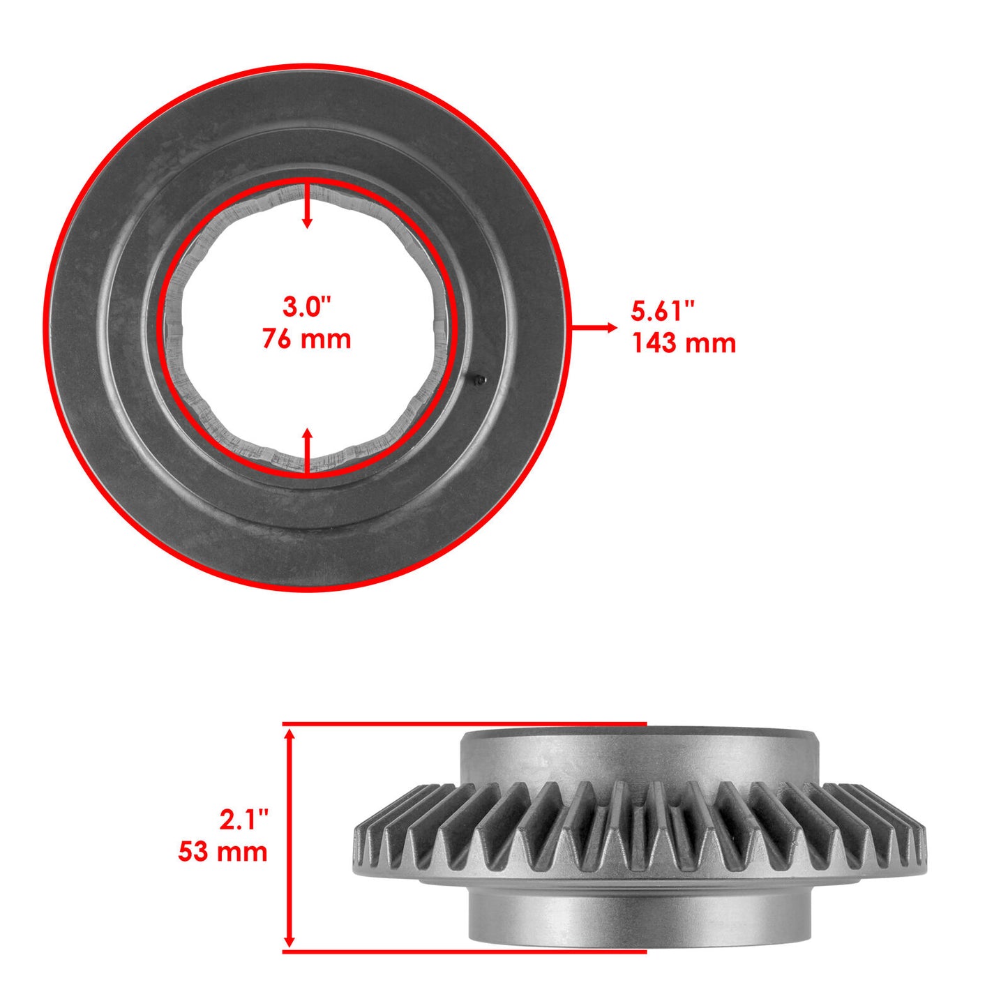 Front Differential Gear Pinion Kit for Polaris Sportsman 800 4x4 EFI 2010 - 2014