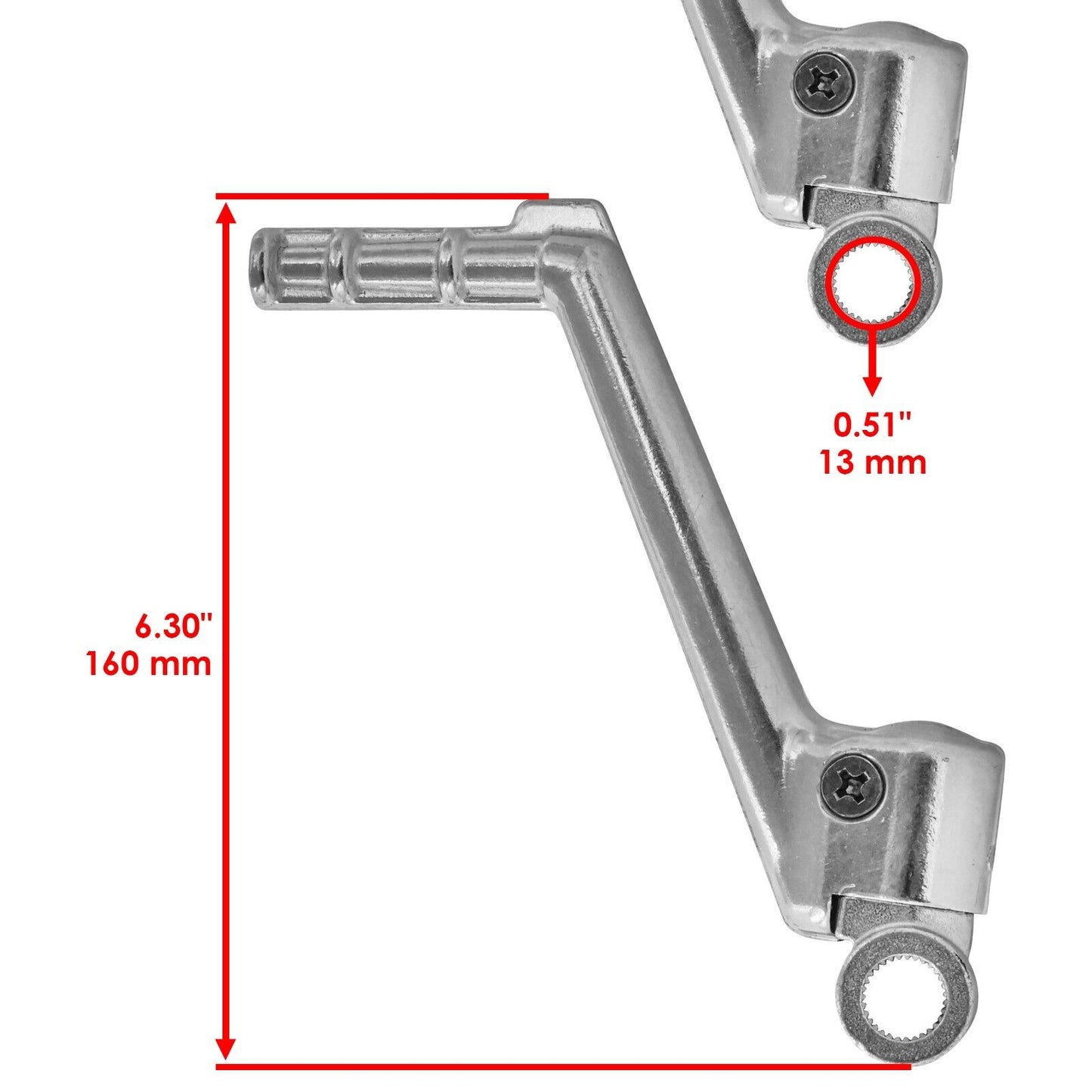 Caltric Kick Start for Yamaha YZ125 YZ 125 1986-2021 Kick Start Lever Pedal