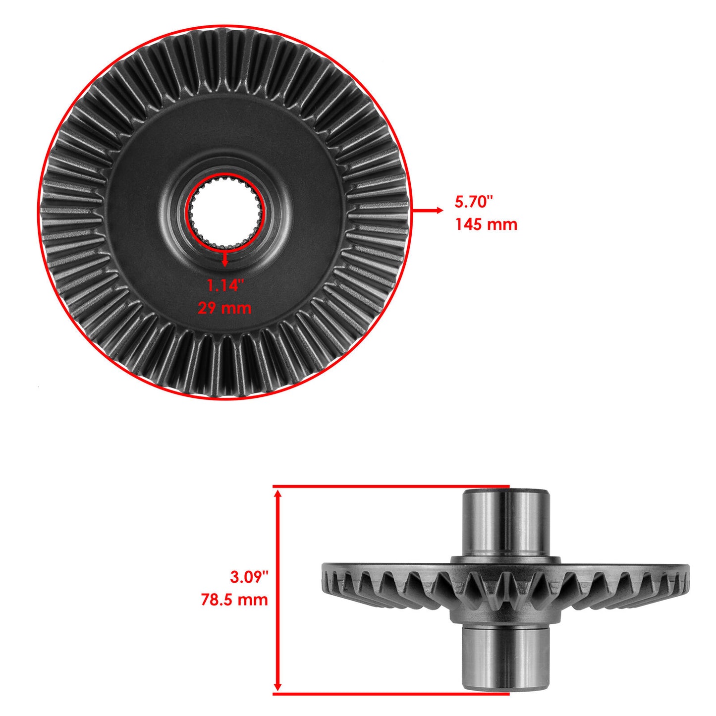 Caltric 41300-HN2-000 41431-HP0-A00 Rear Differential Rebuild Kit For Honda