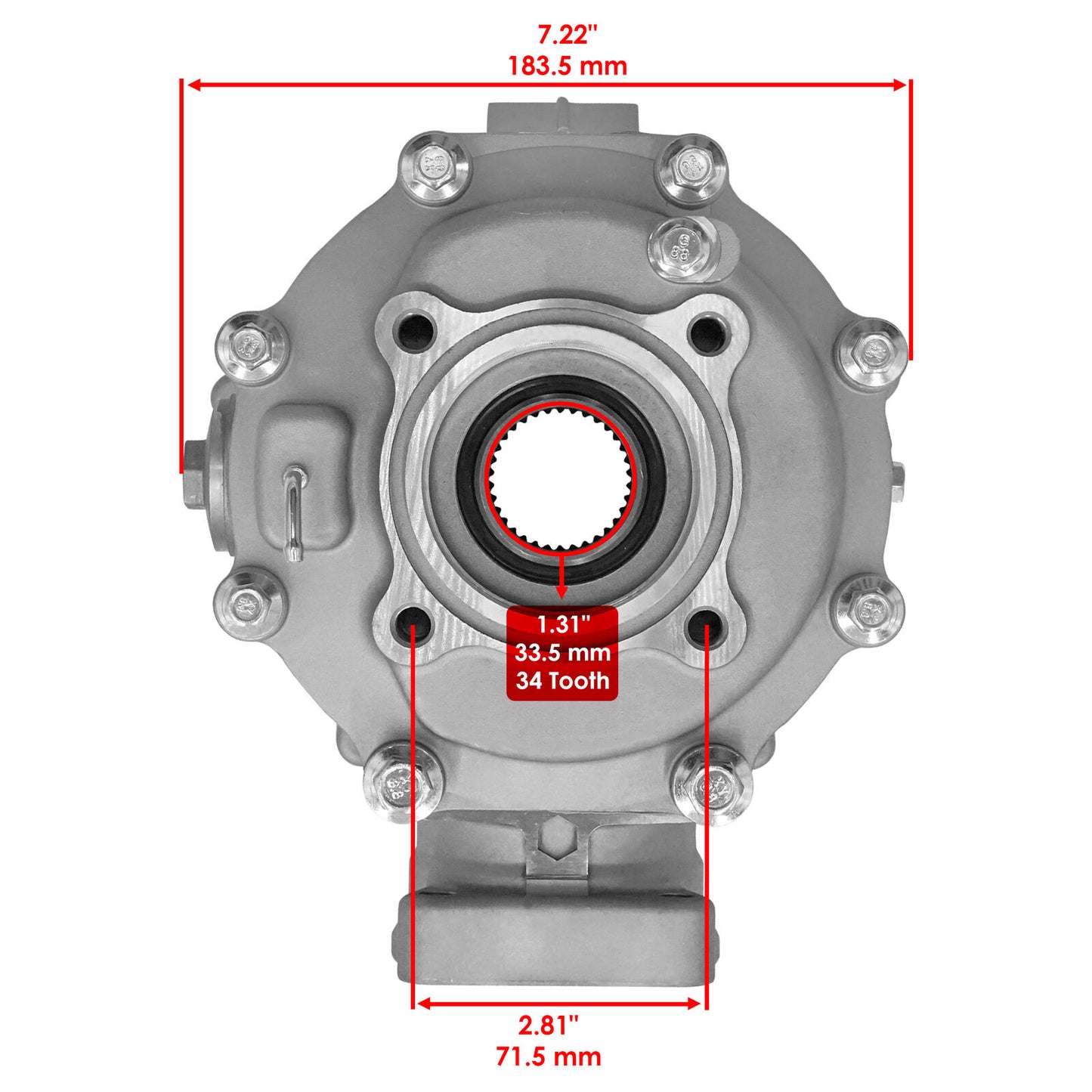 Caltric Rear Differential For Honda Sportrax 250 TRX250EX 2001-07 41300-HN6-010