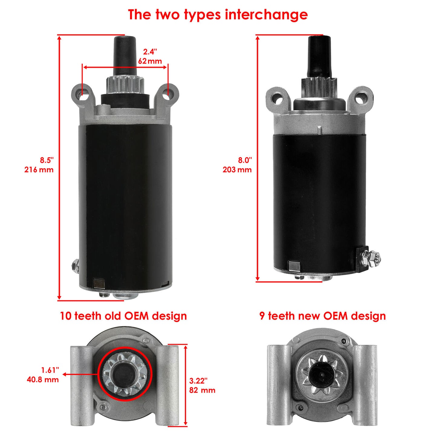 Starter for Kohler Dixon 7000 Series  Kt715 Kt725 Kt730 Kt735 Kt740 Kt745