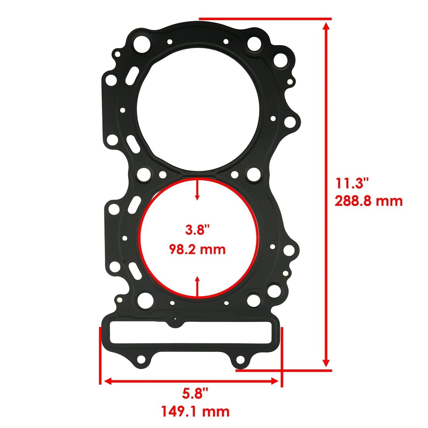 Caltric Cylinder Head Gasket For Arctic Cat TZ1 TURBO 2009-2010 Z1 SNO PRO 2011