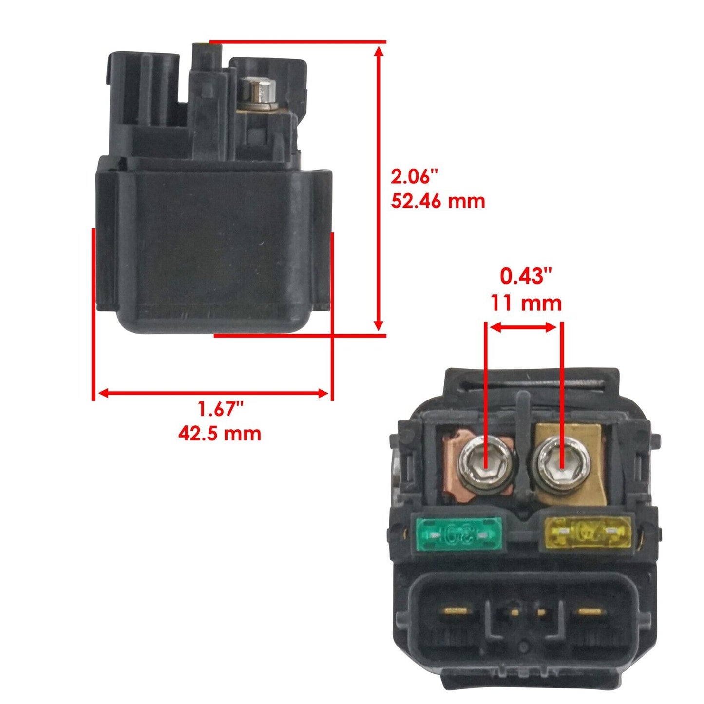 Caltric Starter Solenoid Relay Switch For Honda CRF1000L Africa Twin 2018-2023