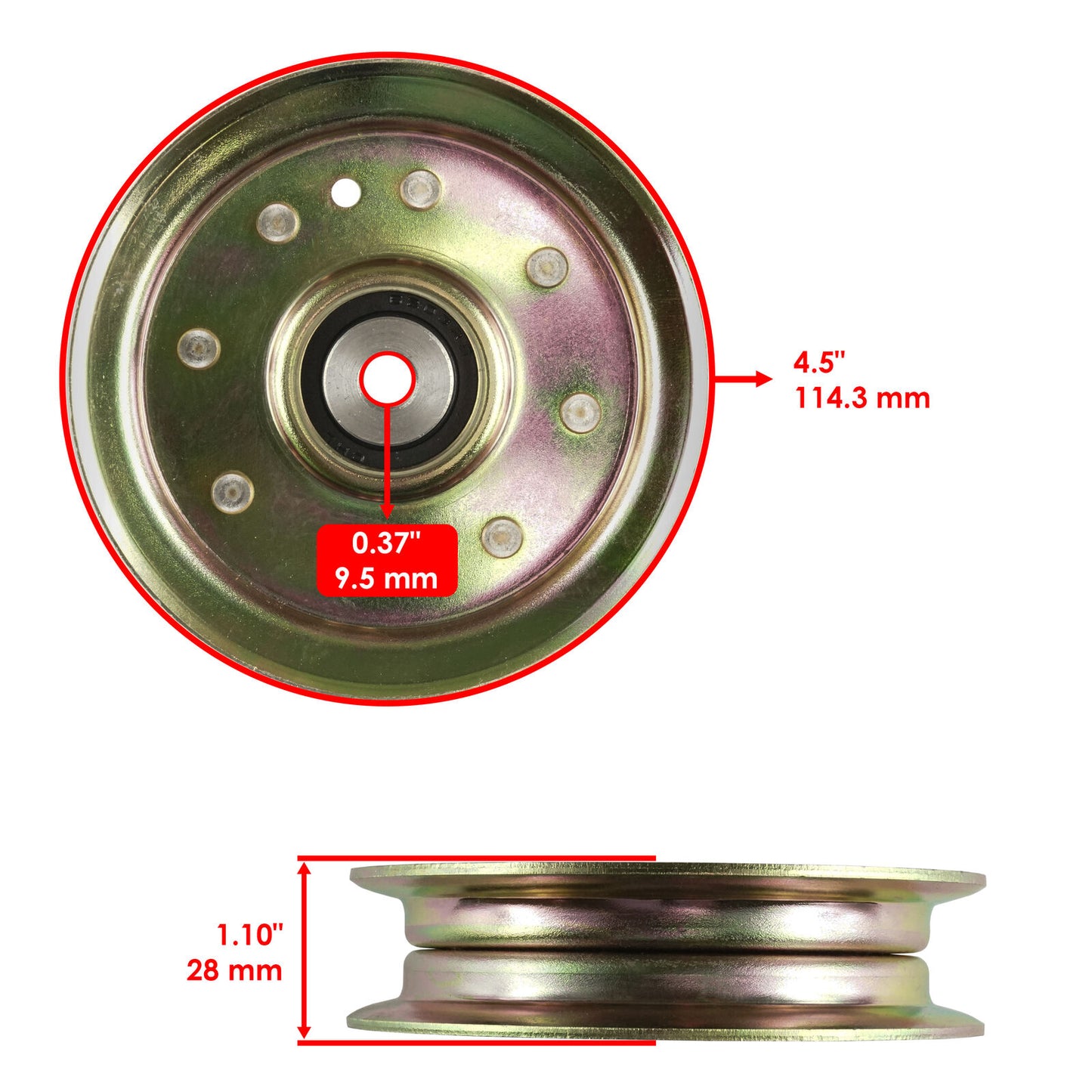 175820 532175820 596481401 596481402 Deck Pulley for Husqvarna AYP RedMax Dixon