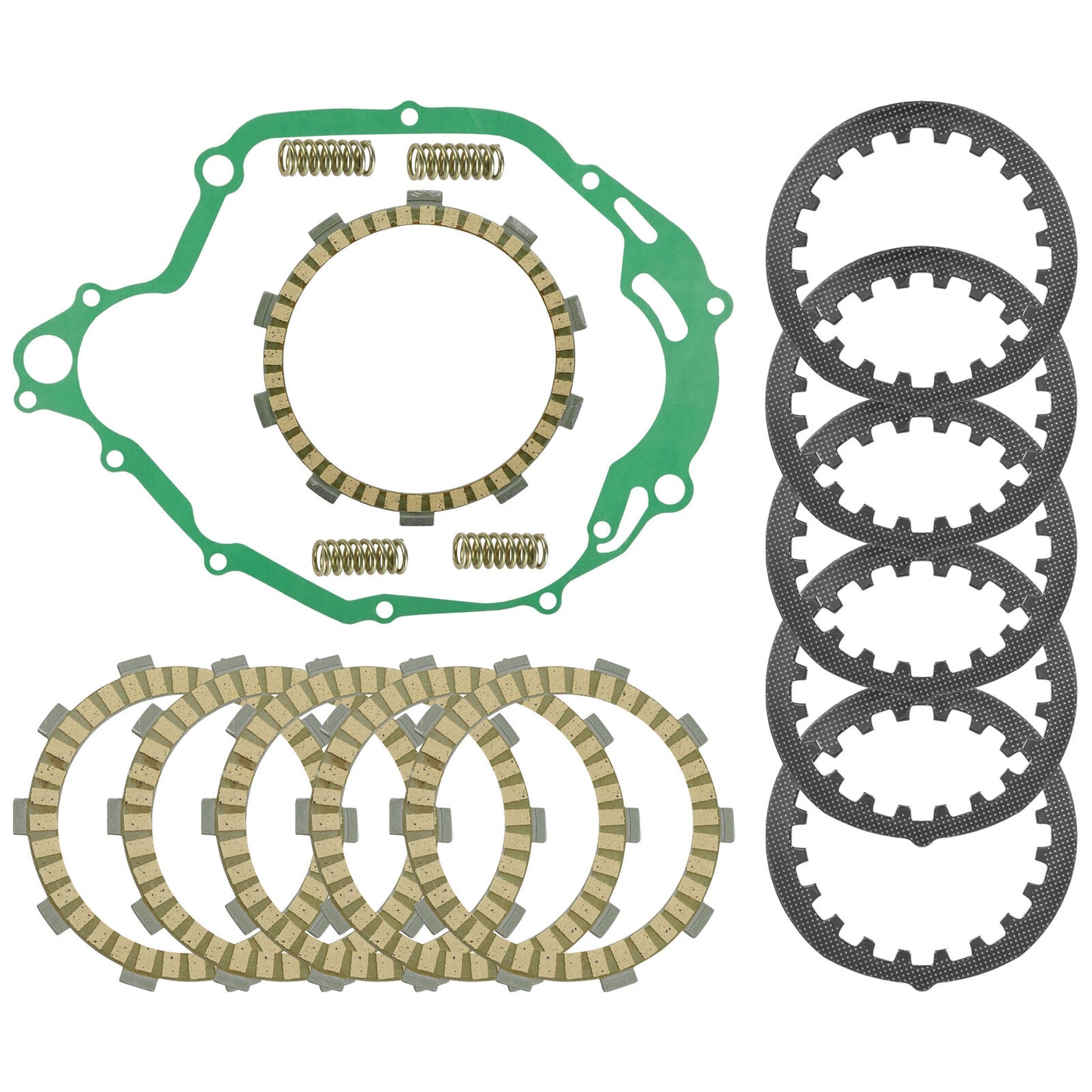 Clutch Friction Steel Plates Springs Gasket Kit for Yamaha TTR225 1999 - 2004