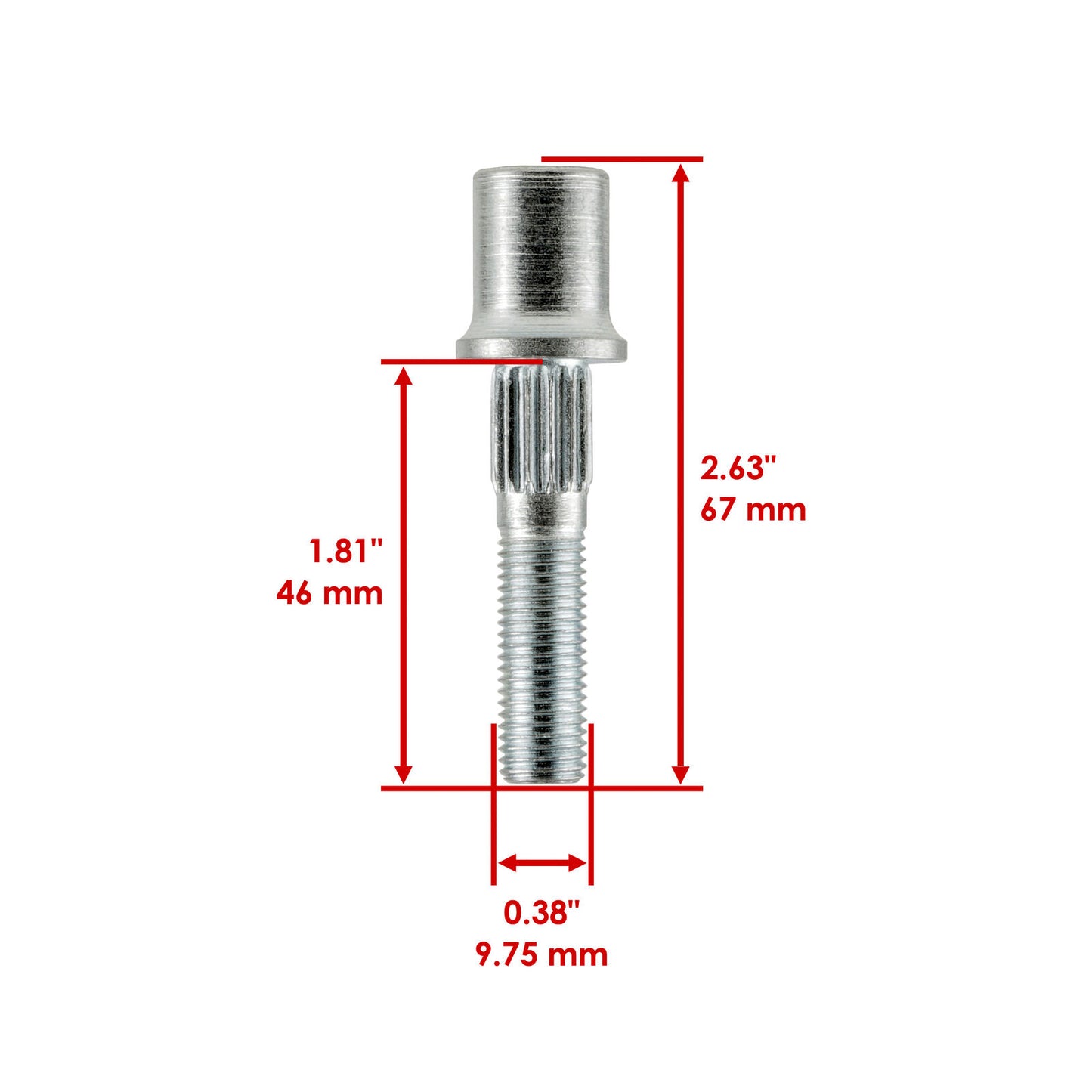 4 Front or Rear Wheel Hub Stud For Can-Am Renegade 800R 4x4 2013 2014 2015