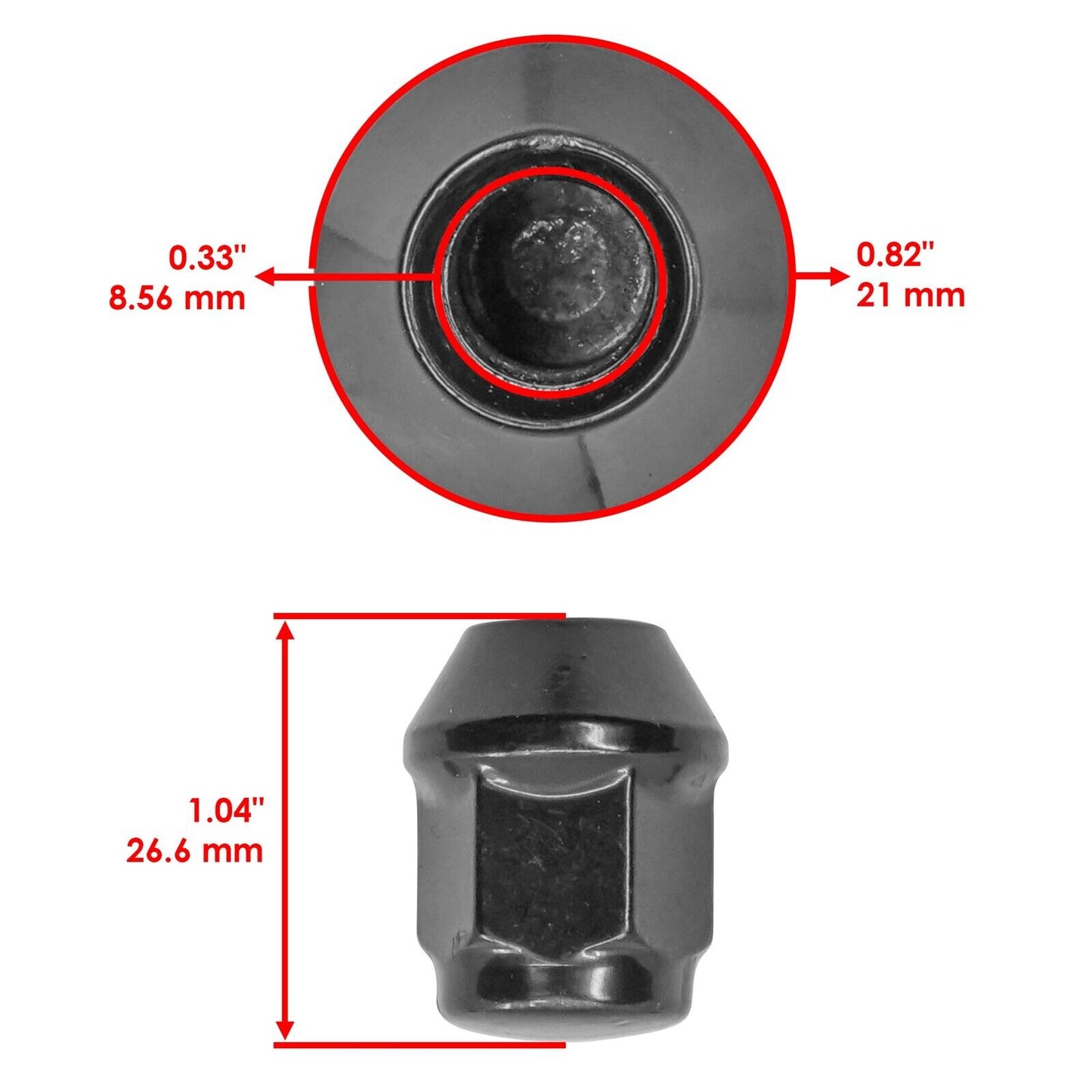 Caltric Front And Rear Wheel Nut For Can-Am Renegade 500 4x4 EFI 2013-2015