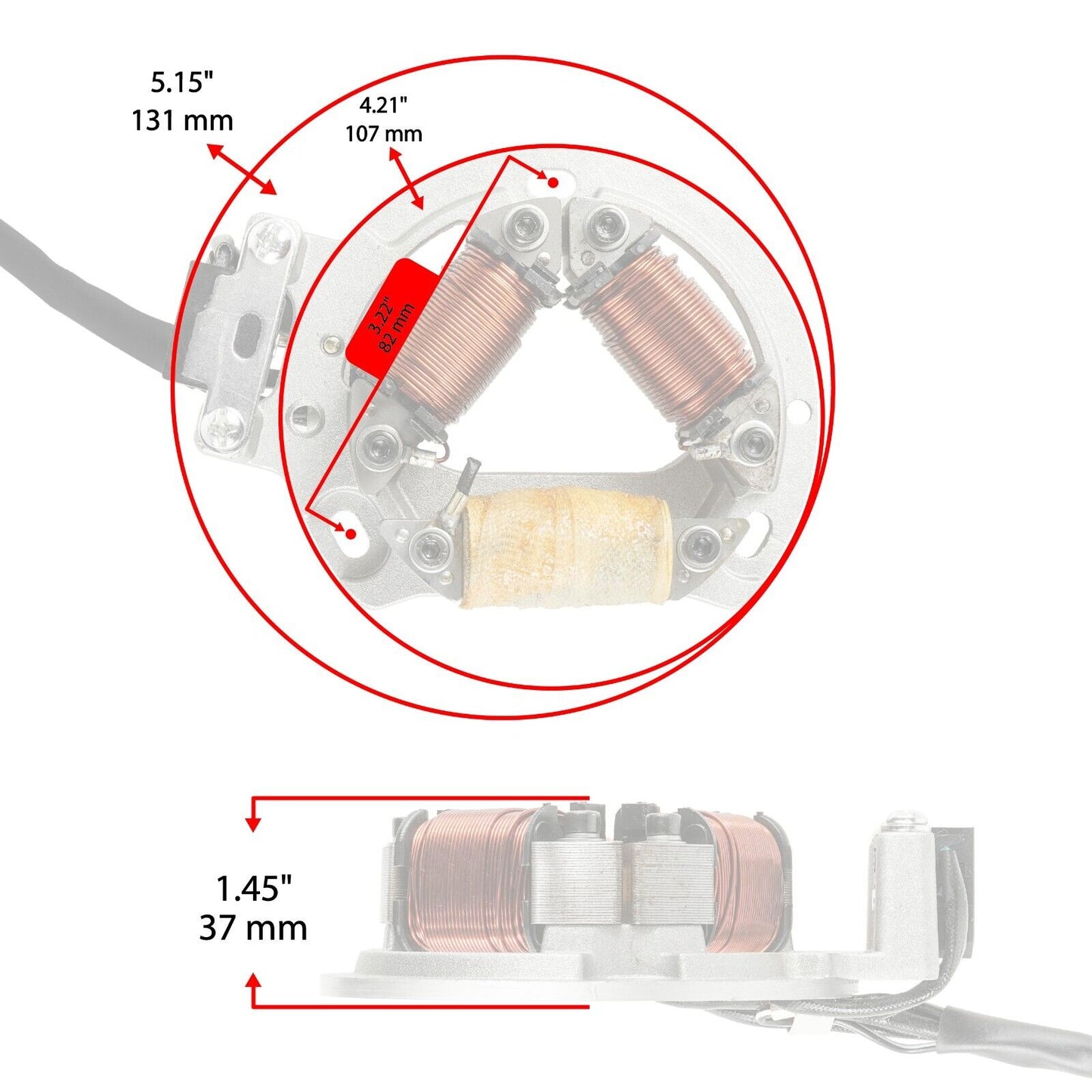 Stator for Suzuki LT250R Quadracer 250R 1985 1986 1987 1988 1989 1990 1991 1992