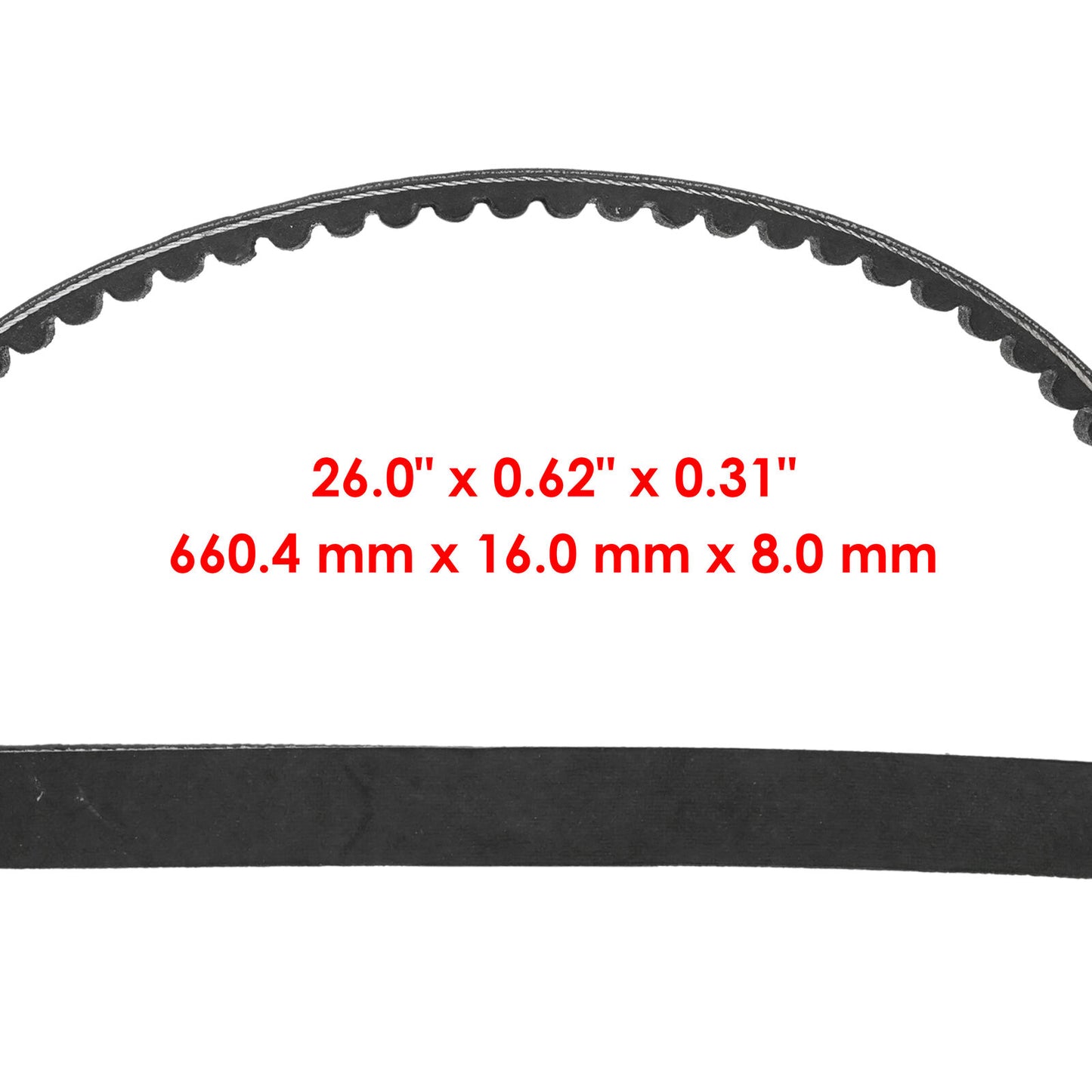 Caltric Drive Clutch Belt For Polaris Outlaw 110 2016-2024 0453455