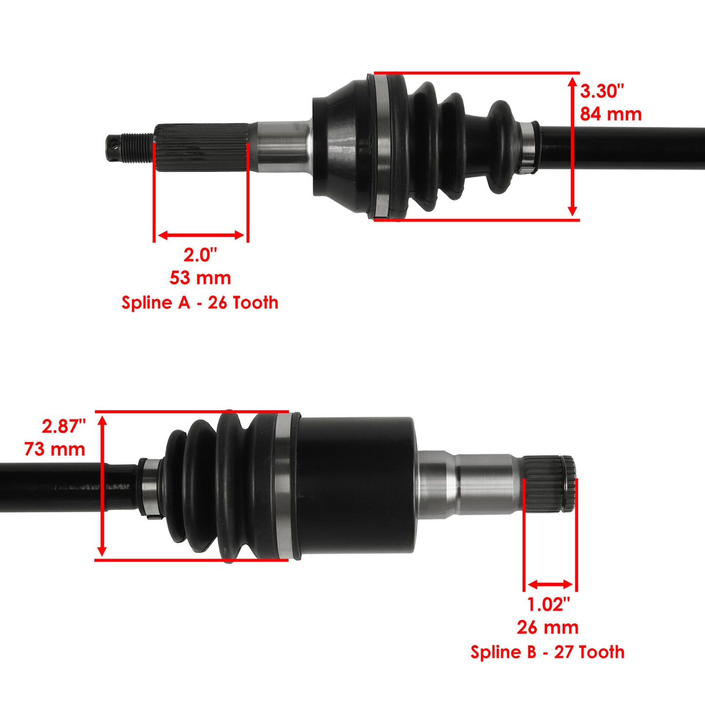 Rear Left Right CV Joint Axle Bearing for Polaris Ranger XP 700 4X4 EFI 2007-08