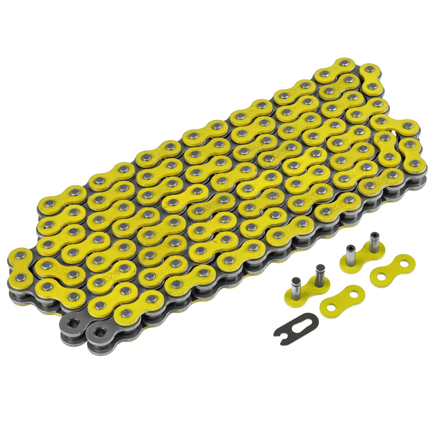 Yellow Drive Chain for Bike | Motorcycle Quad 520-Pitch 120-Links Non O-Ring