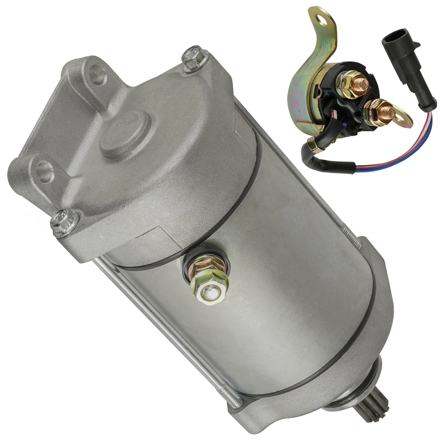 Starter W/ Relay Solenoid for Polaris RZR 4 800 EFI 2010 2011 2012 2013 2014