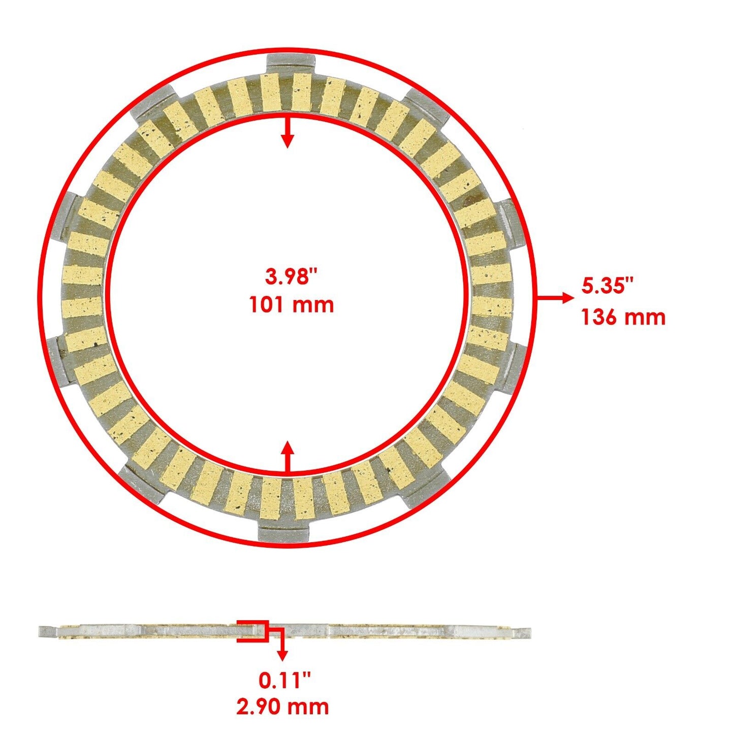 Clutch Friction Steel Plates Springs Kit for Yamaha R3 YZFR3 YZF-R3 2015 - 2023