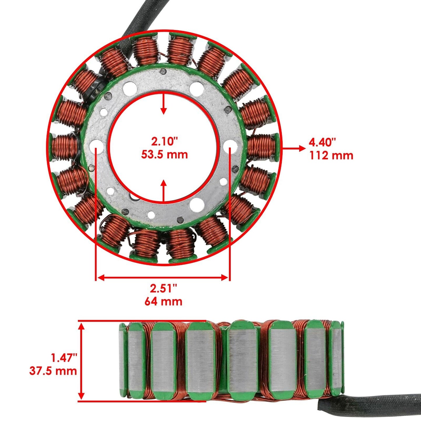 Stator & Crankcase Cover Gasket for Yamaha XV750 Virago 750 1981 1982 1983