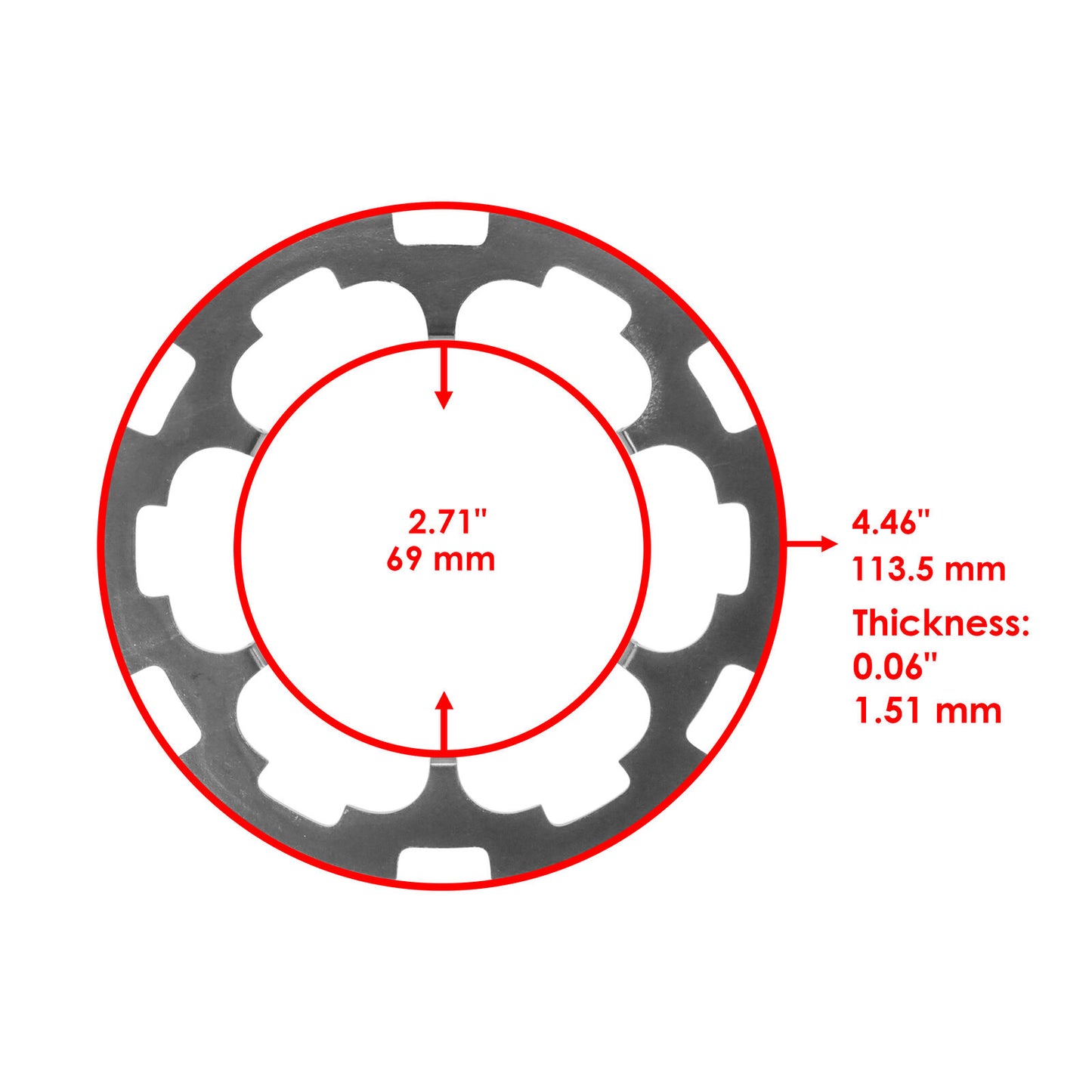 Caltric 3236048 3235485 Front Differential Armature Plate For Polaris ATV SXS