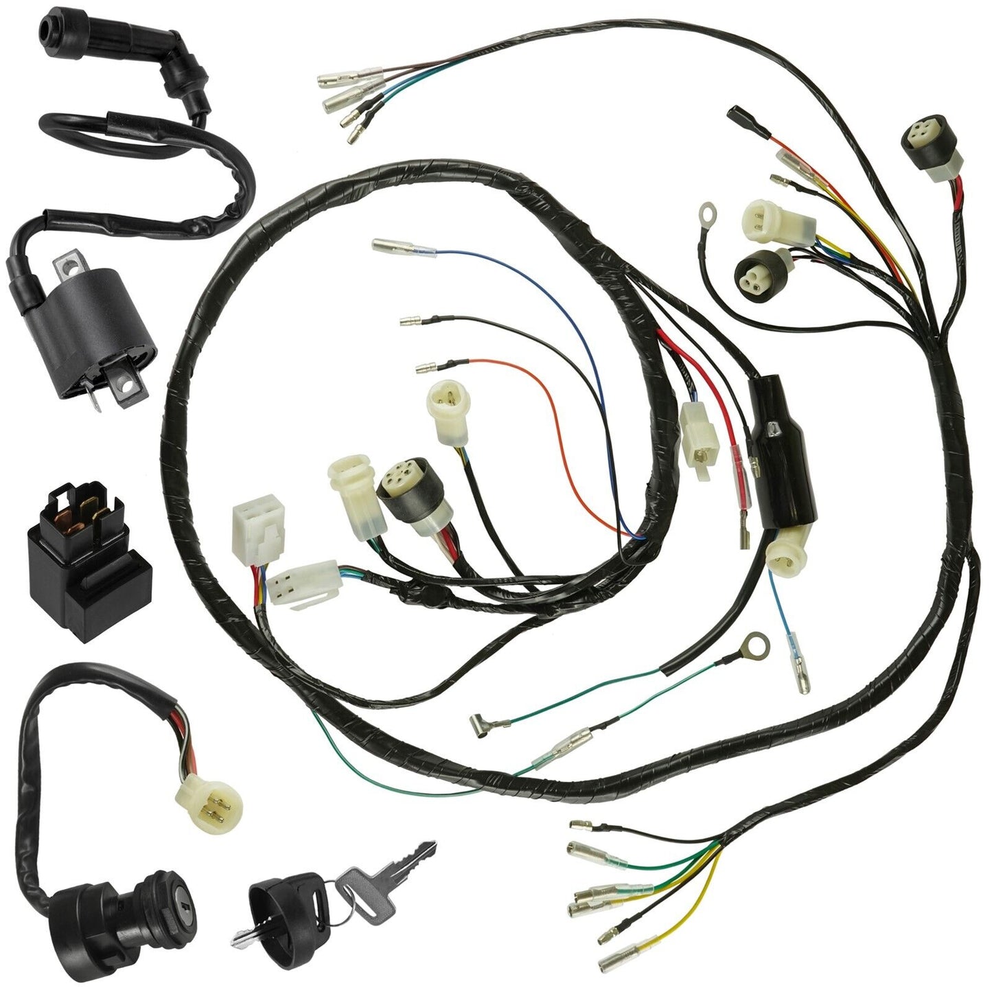 Wiring Harness Switch Key Coil Starter Relay for Honda Warrior 350 YFM350X 90-95