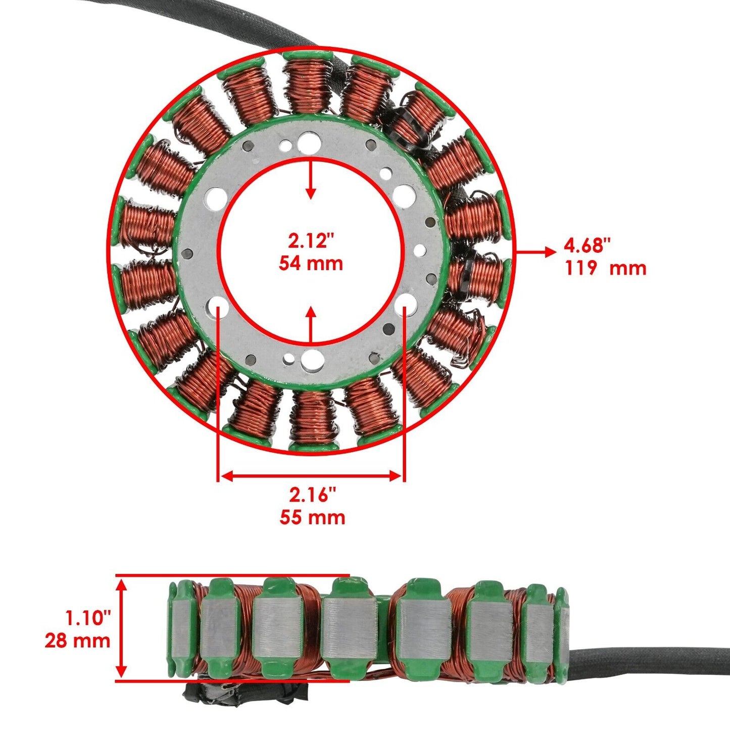 Stator and Gasket fits Honda VT600CD VT600CD2 Deluxe Shadow VLX 600 1999 - 2007