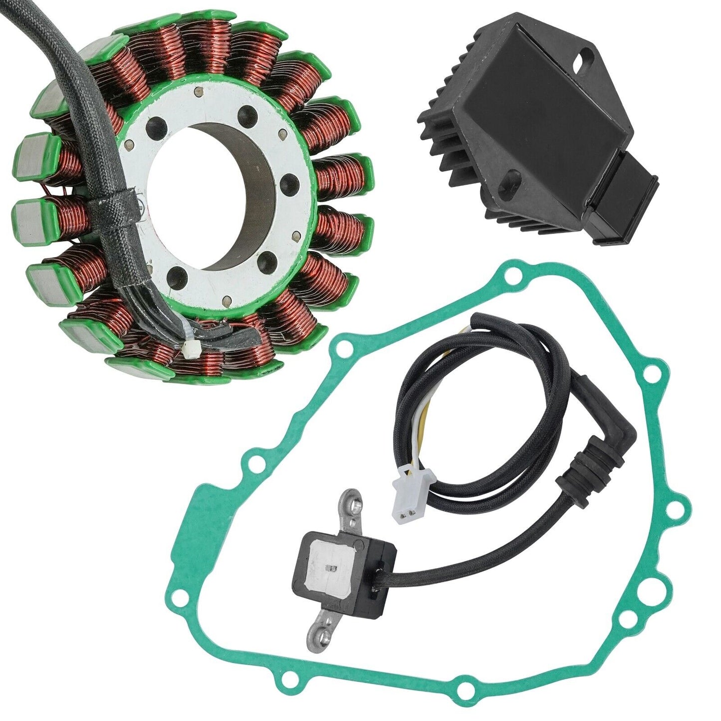 Stator & Regulator Rectifier for Honda CBR600F3 1995-98 W/Pickup Coil & Gasket