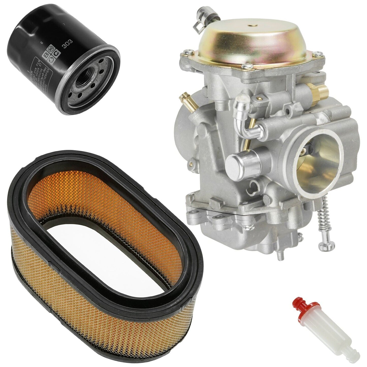 Caltric Air Filter kit & Carburetor For Polaris Big Boss 500 6X6 1998-1999