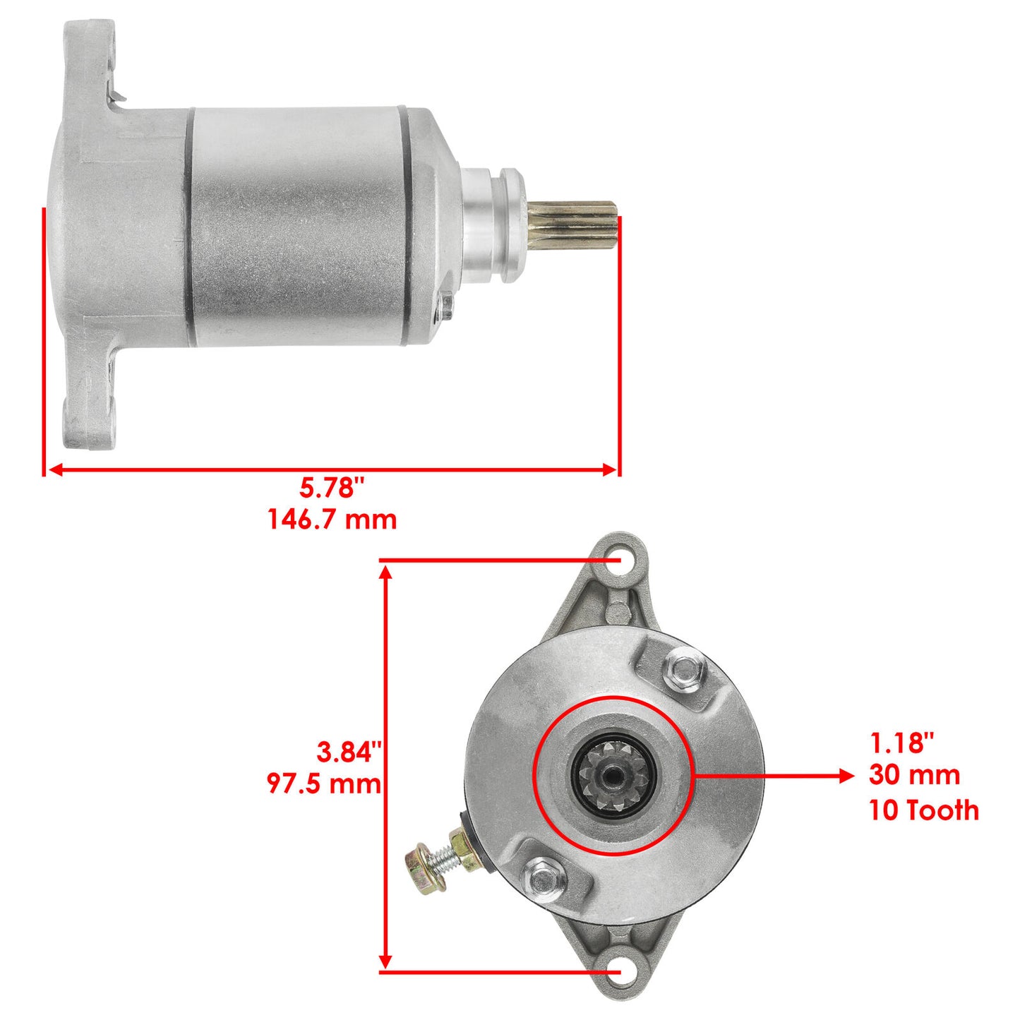 Starter for Suzuki LT-A400F LT-A400FC Eiger Auto 4WD 2002 2003 2004 2005 2006 07