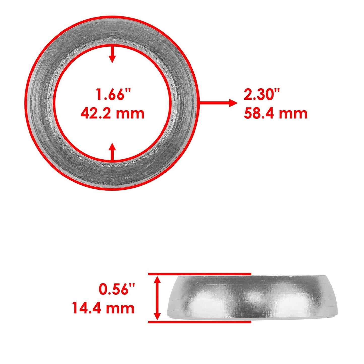 Exhaust Muffler Silencer Gasket for Yamaha 1XD-E4714-01-00 1XD-E4714-00-00