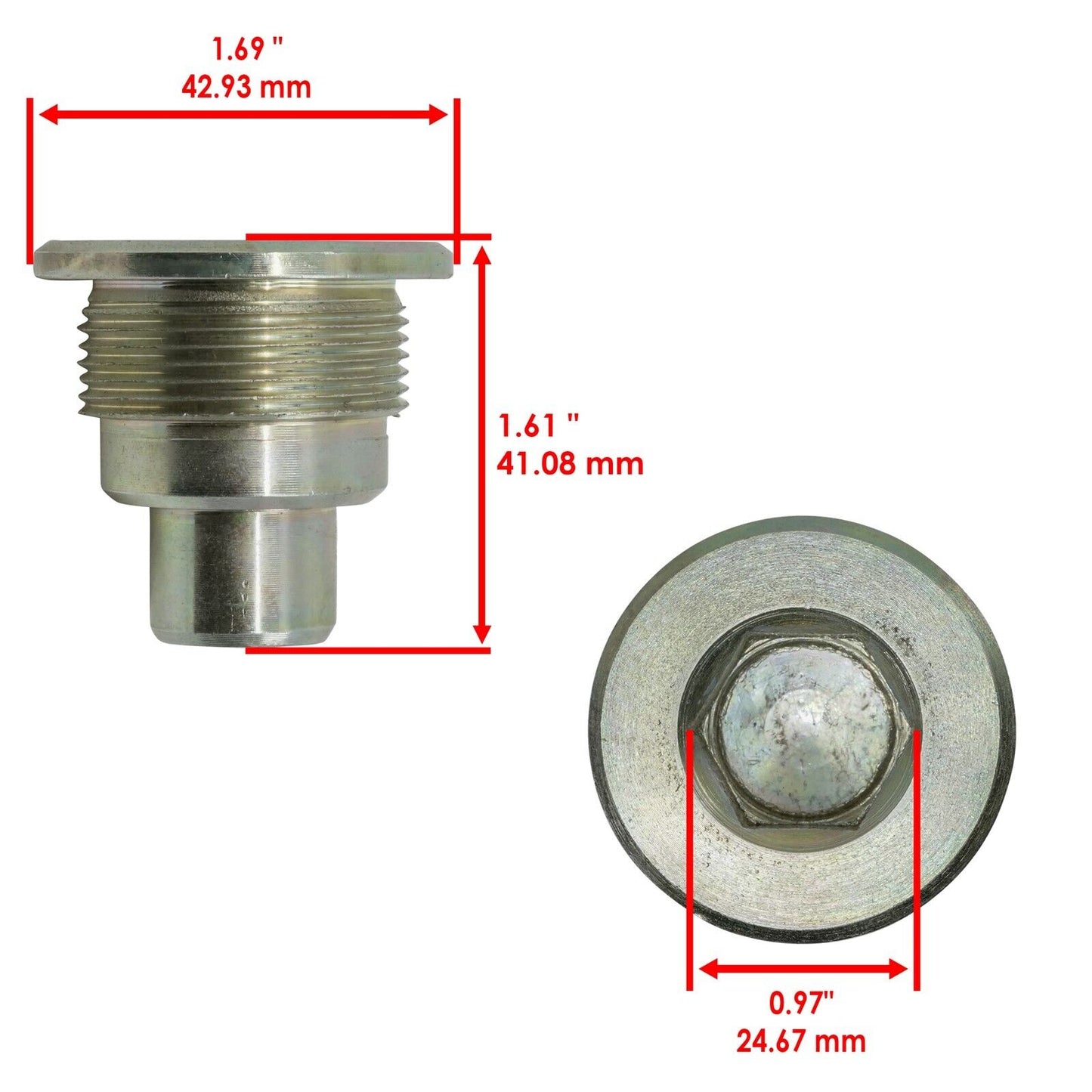 Caltric Swing Arm Pivot Bolt B For Honda TRX250X 2009 2011-2014 2016-2023