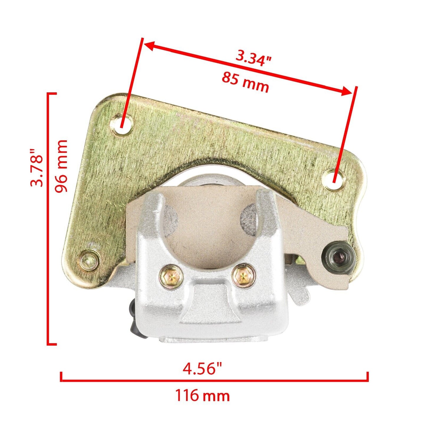 Front And Rear Brake Caliper W/Pads For Yamaha Kodiak 400 YFM400 4X4 2X4 2000-02