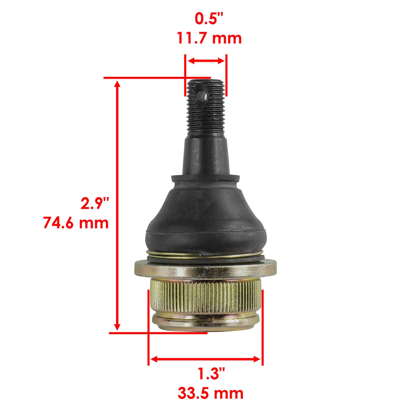 Caltric Two Lower Ball Joints for Kawasaki Mule SX KAF400 2017-2021 / 59266-1080