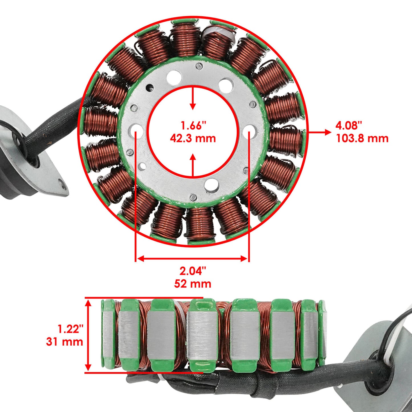 Stator for Yamaha 6D3-81410-02-00 6D3-81410-00-00 6D3-81410-01-00