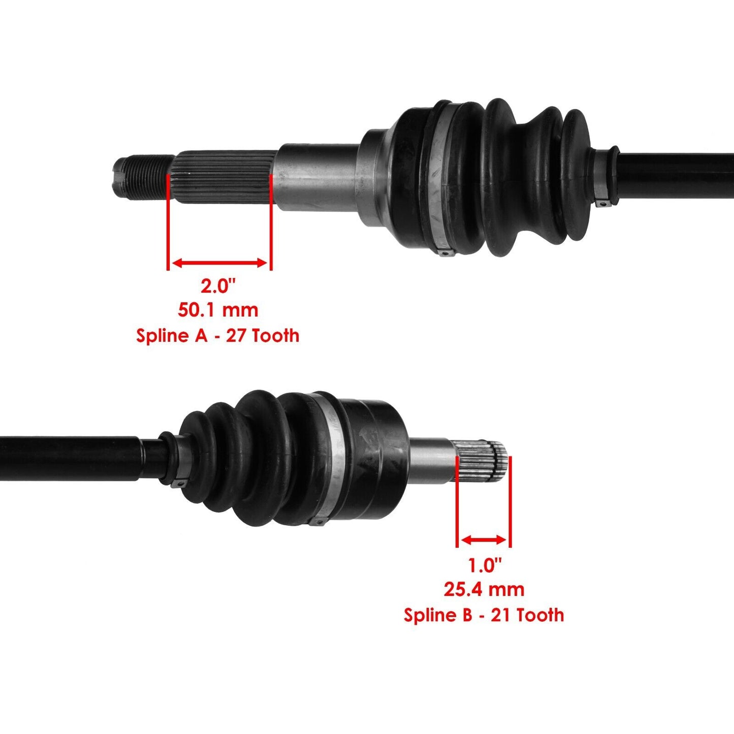 Front Left And Right Complete Axles for Yamaha Viking Vi Yxc700 4WD 2015-2024