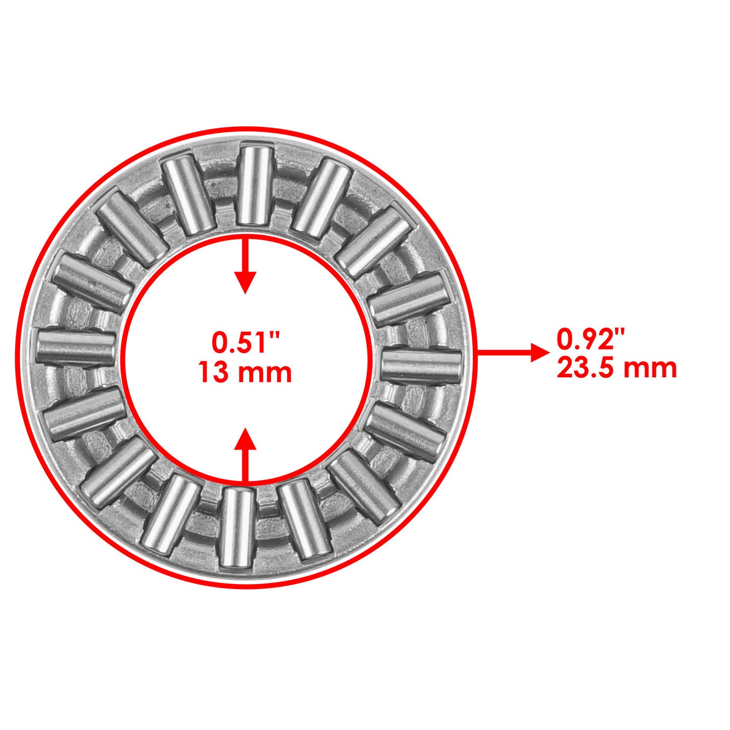 Front Differential Thrust Needle Bearing for Polaris Sportsman 500 04-06 3233929