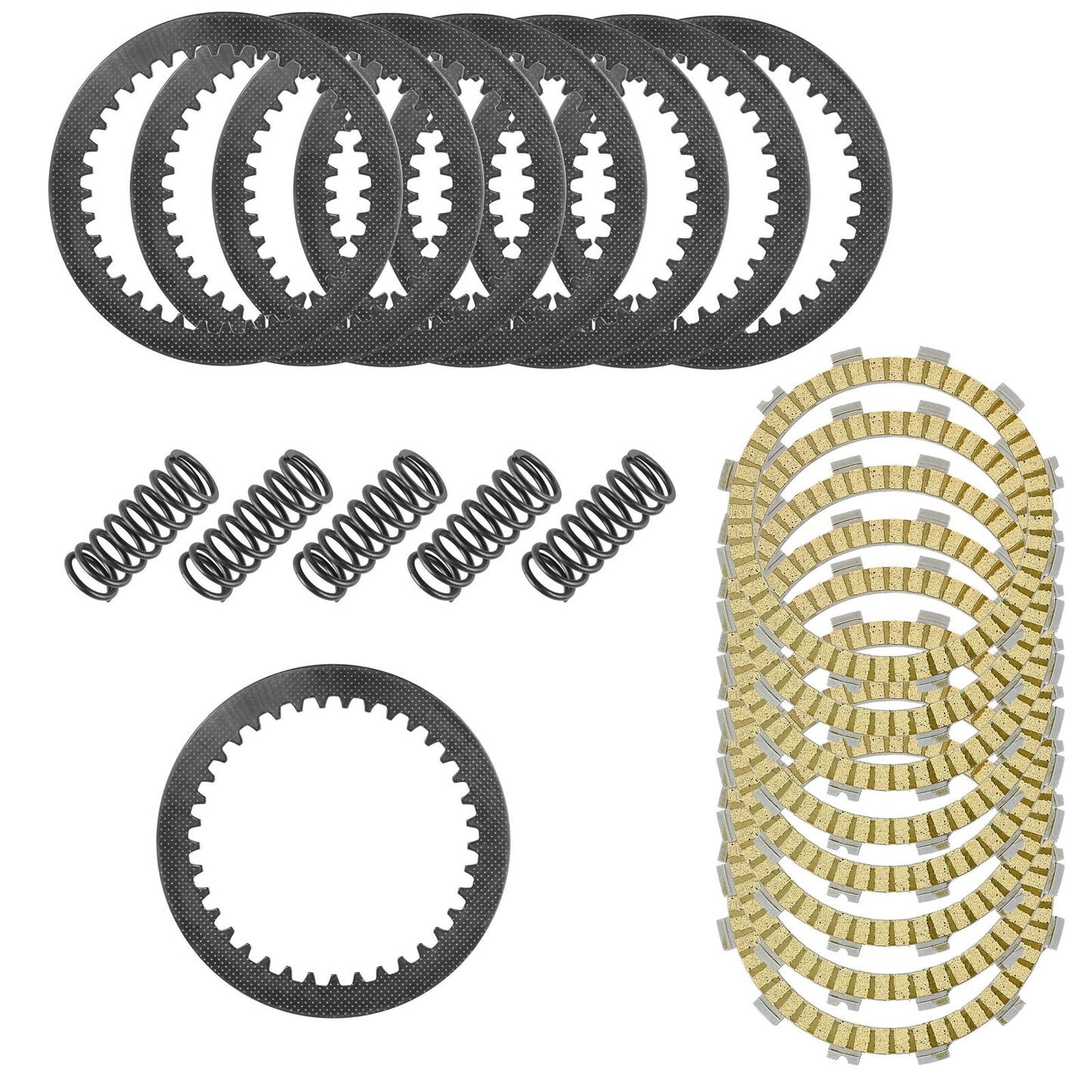 Clutch Friction Steel Plates Spring Kit for Kawasaki KX450F 2006-2008