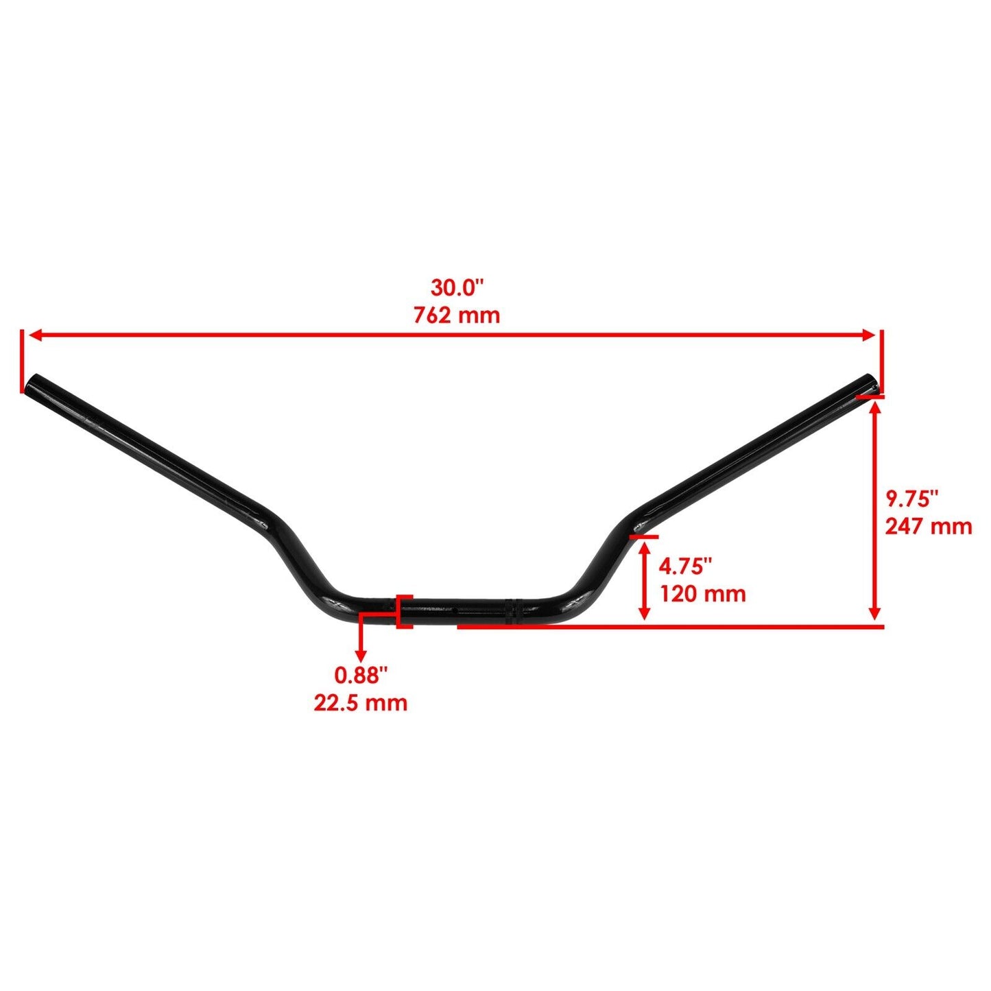 Caltric Handle Bar For Honda Fourtrax 300 TRX300FW 4X4 1988-2000