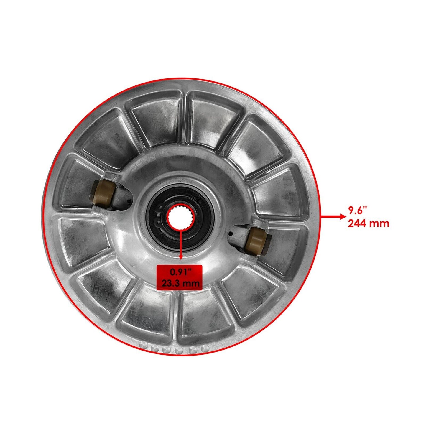 Caltric Secondary Clutch For Polaris 1322985 1322795 1322875