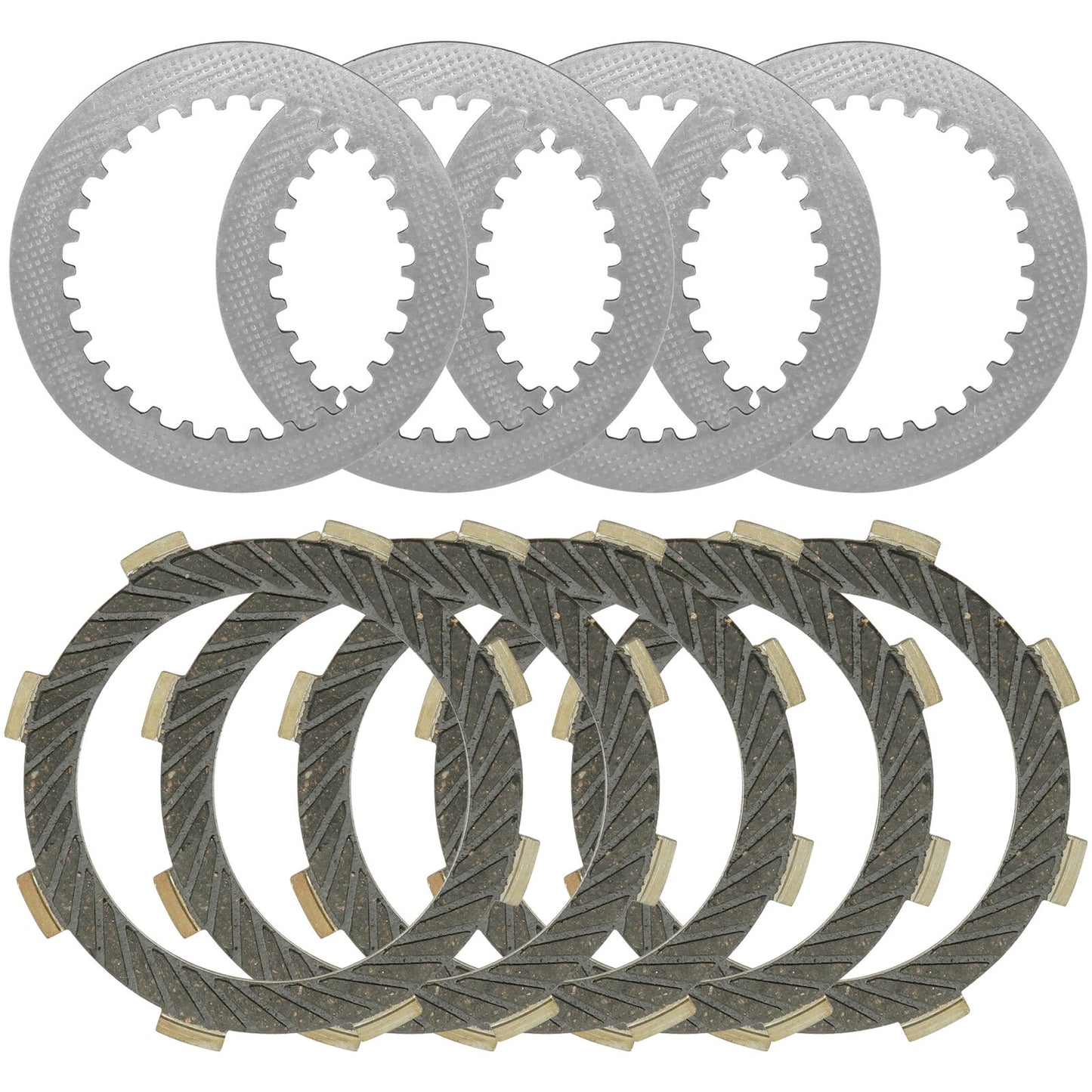 Clutch Friction and Steel Plates Kit for Kawasaki Z125 Pro BR125 2017 - 2023