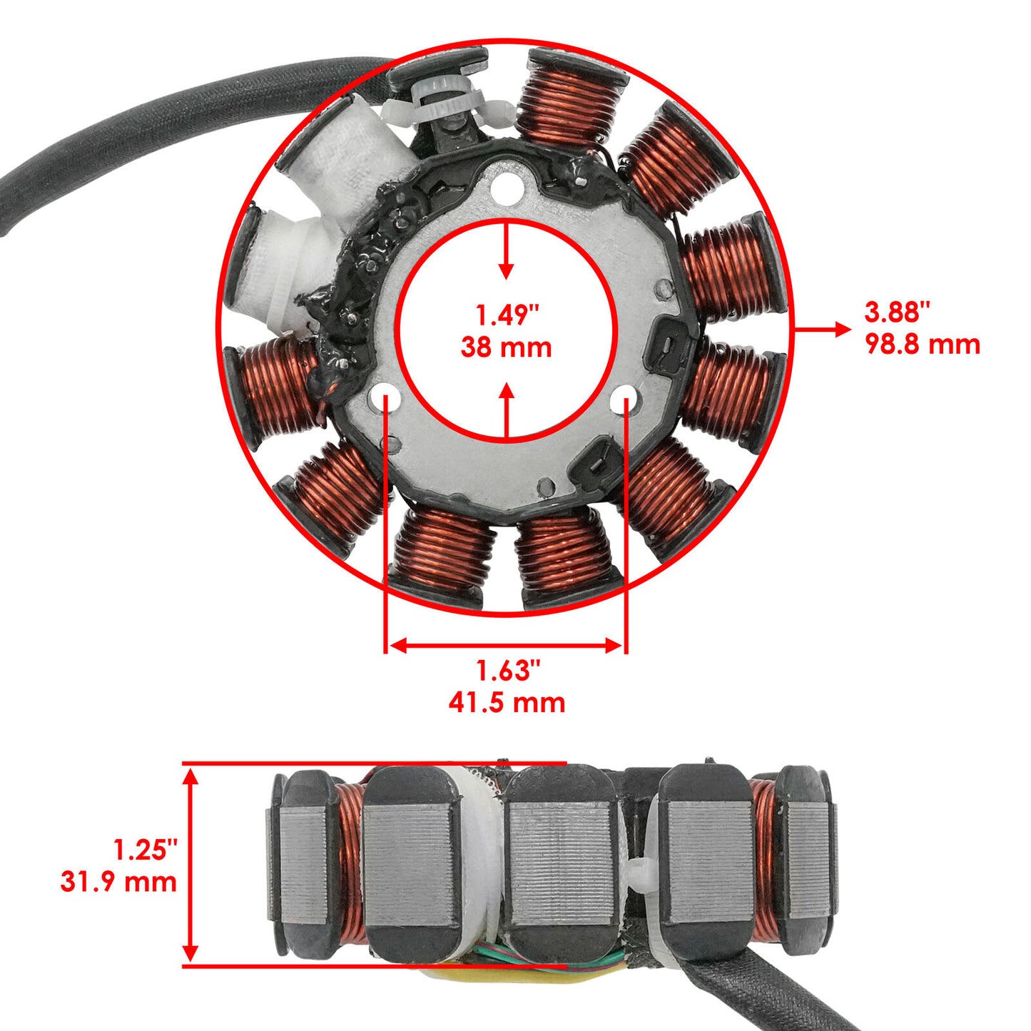 Stator for Arctic-Cat 3005-636 3006-750 Magneto