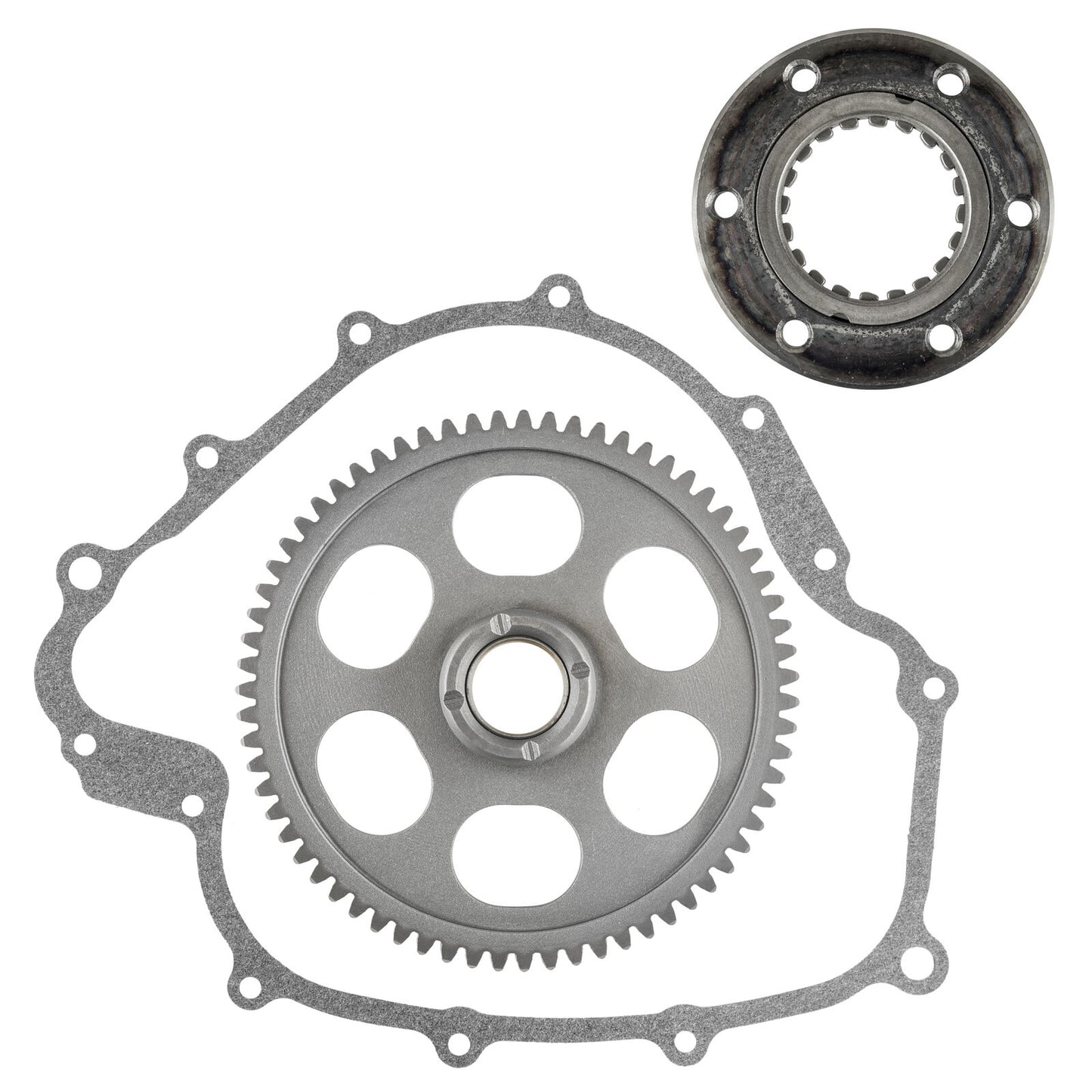 Starter Clutch Gear Idler and Gasket fits Yamaha Grizzly 660 YFM660F 4x4 2002