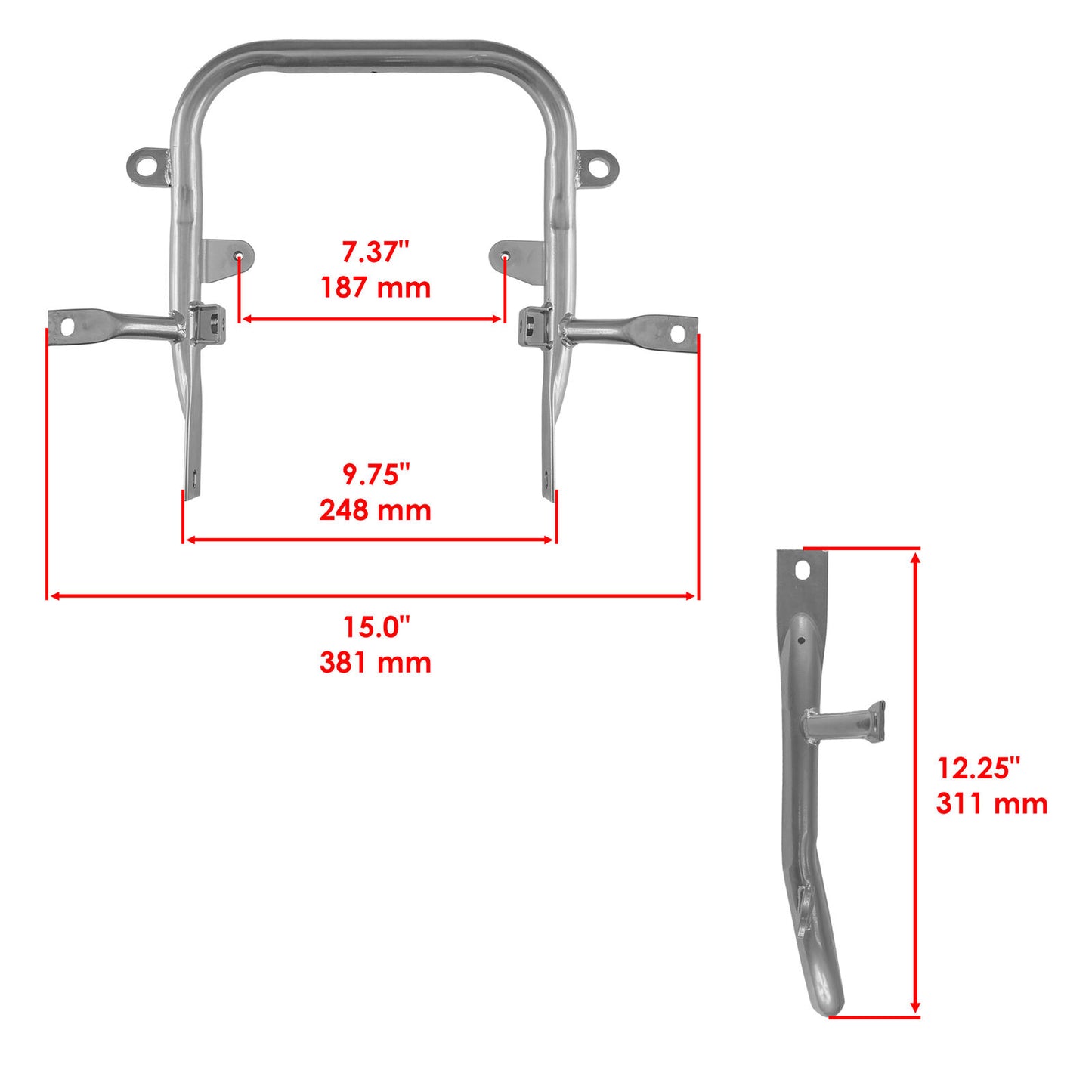 Rear Grab Bar Bumper fits Yamaha Banshee 350 YFZ350 1987 1988 1989 1990 - 2006