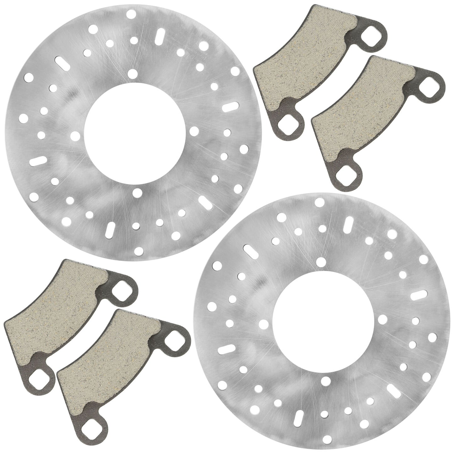 2 Front Brake Disc Rotor Pads For Polaris Ranger 500 4X4 2X4 6X6 2004-07 2011-19