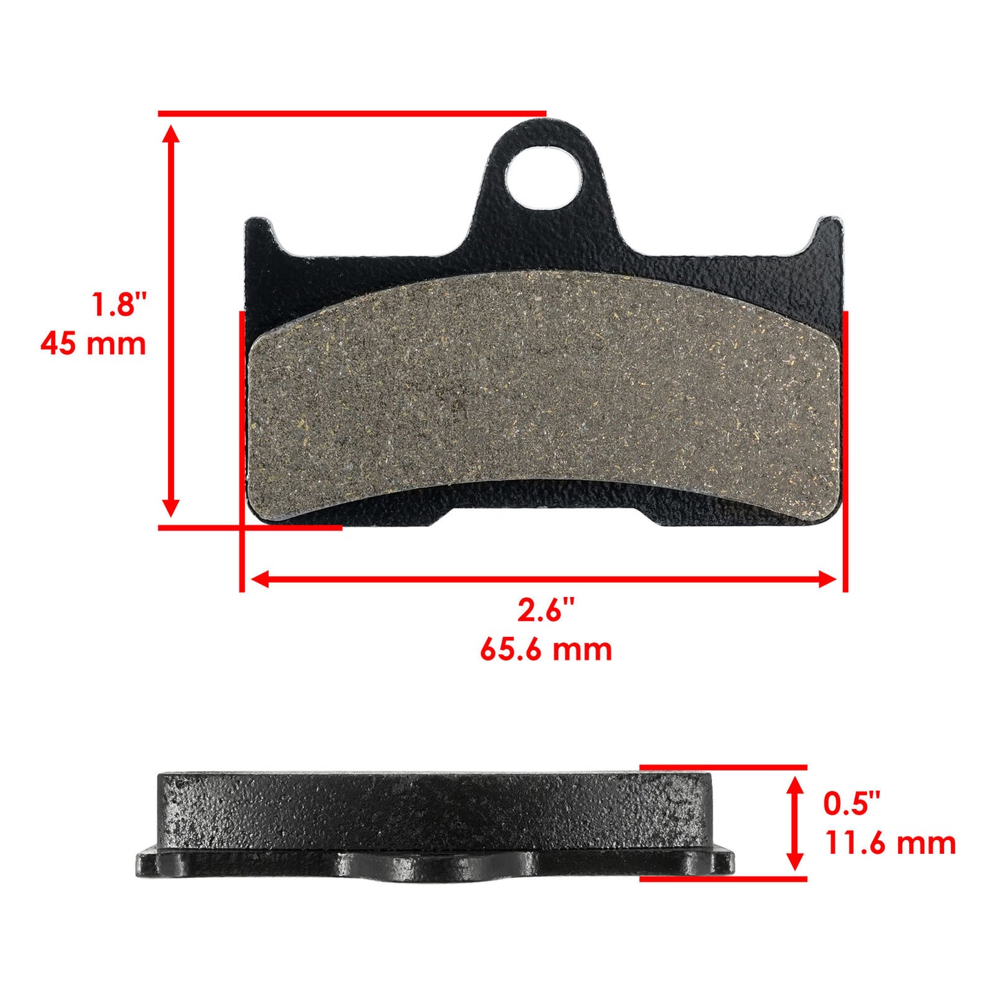 Front & Rear Brake Pads for Yamaha Grizzly 660 YFM660F 2002 03 04 05 06 07 2008